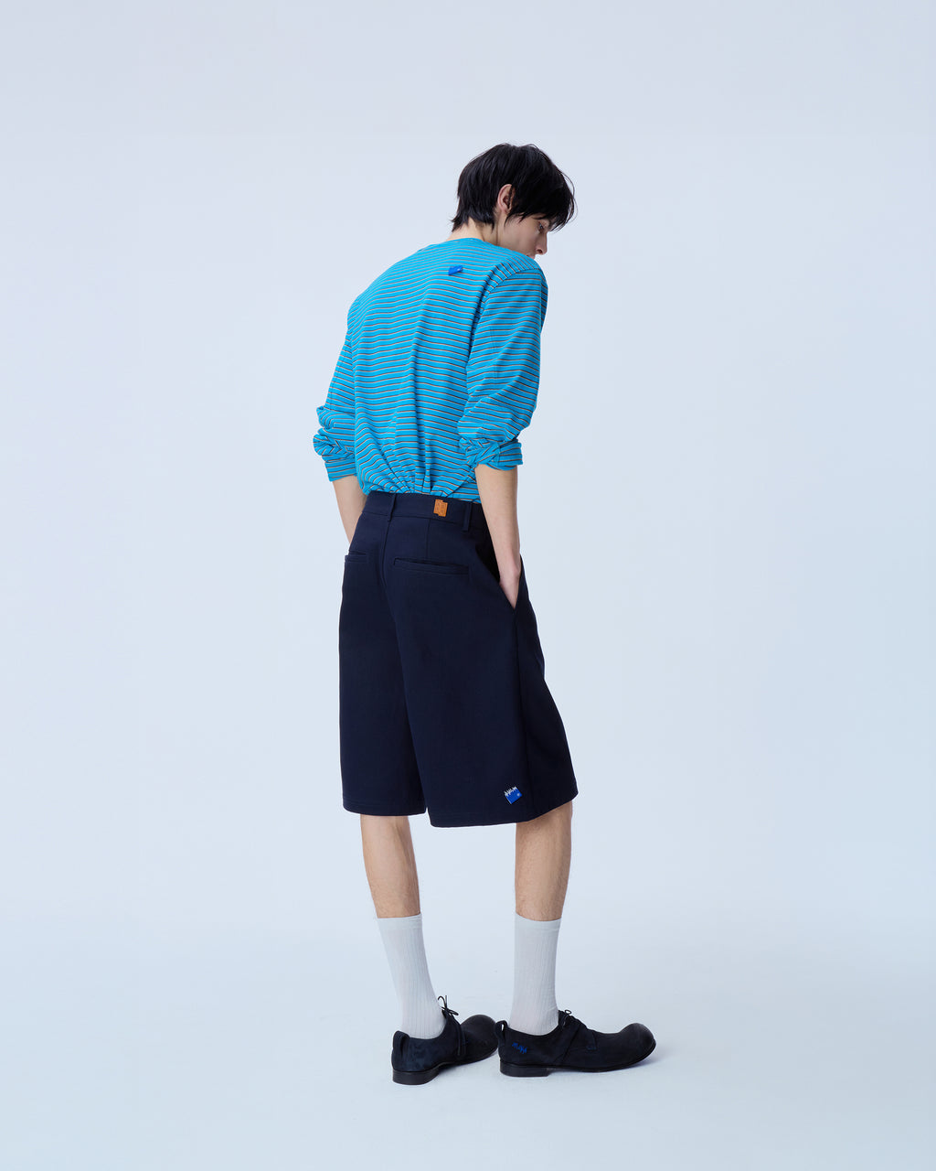 Ader Error - Sig; BL Tag shorts 01 (Navy) product image 13 | TRAB K-Fashion Australia