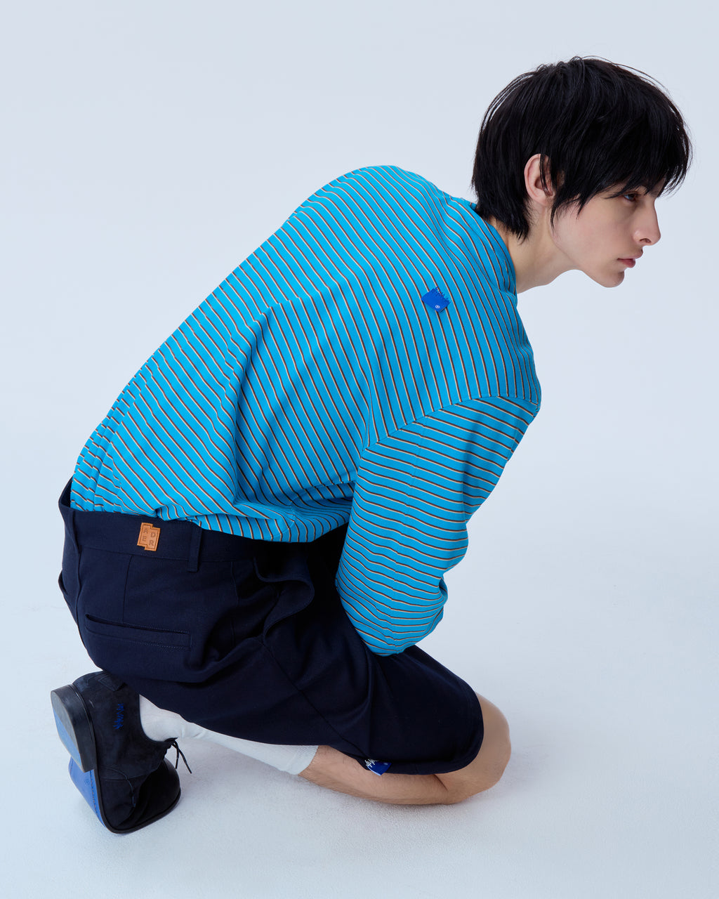 Ader Error - Sig; BL Tag shorts 01 (Navy) product image 16 | TRAB K-Fashion Australia
