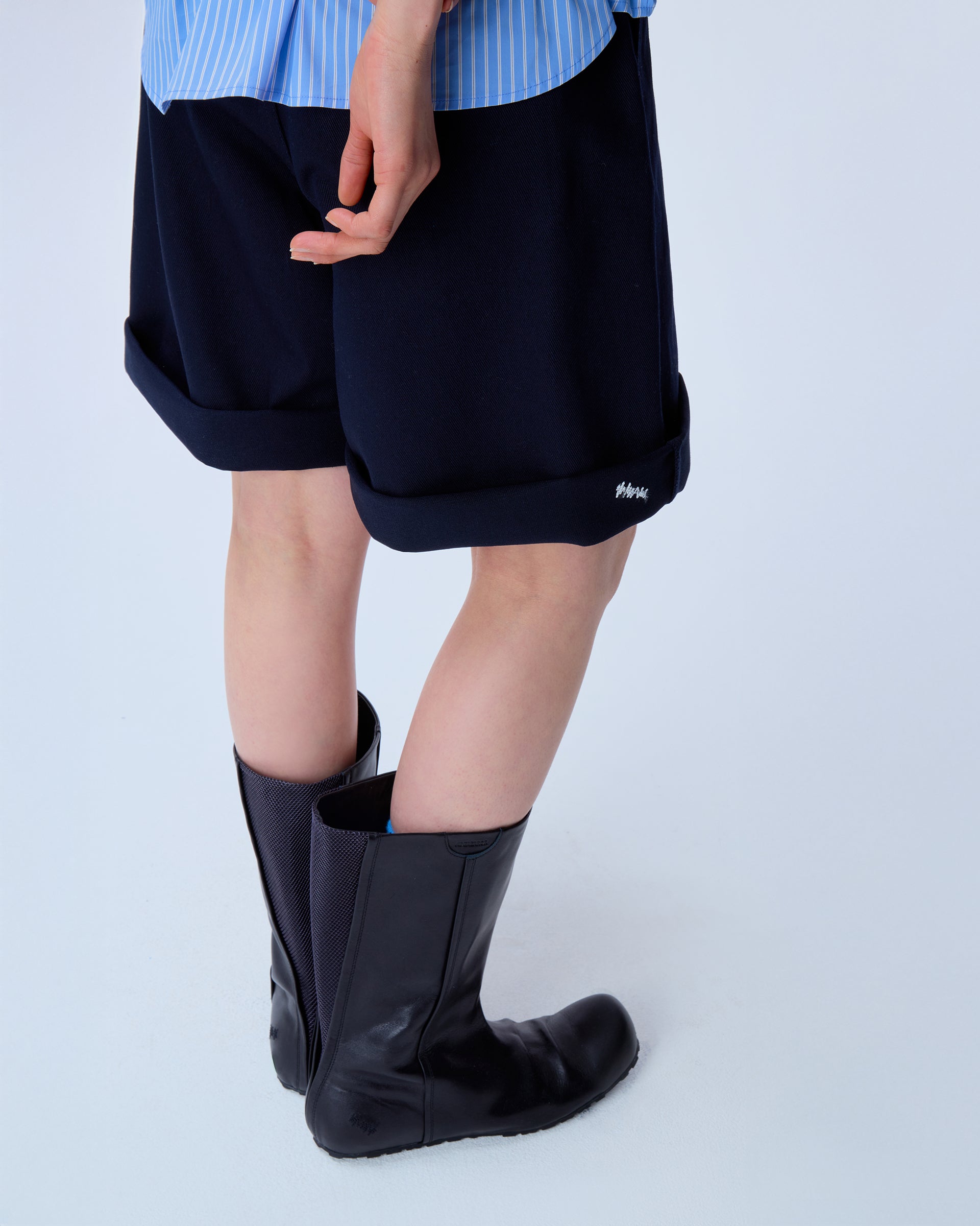 Ader Error - Sig; BL Tag shorts 01 (Navy) product image 4 | TRAB K-Fashion Australia