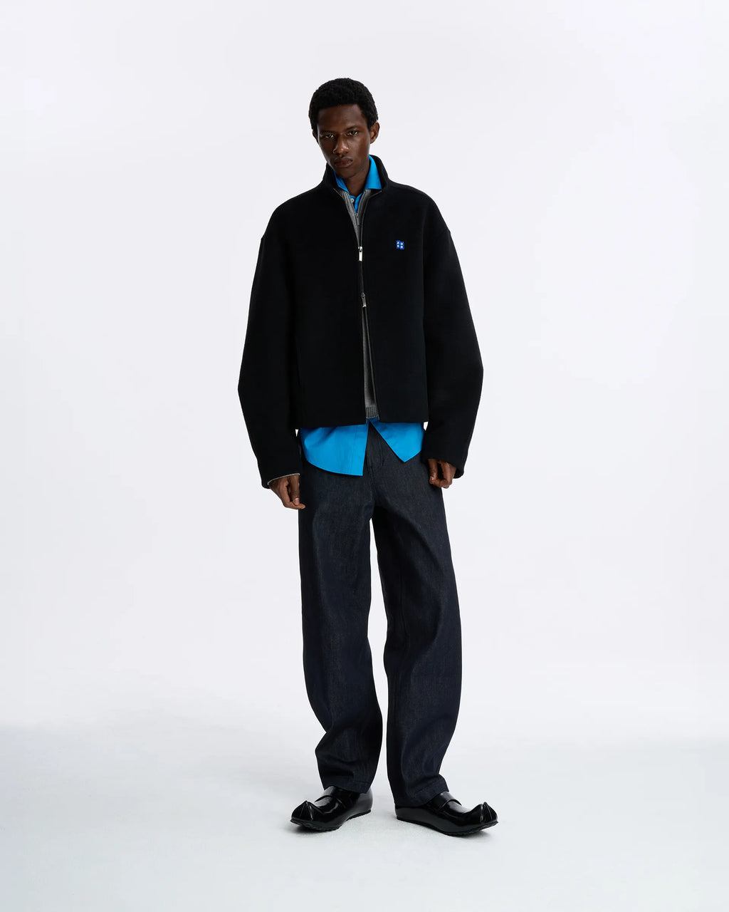 Ader Error - Sig; BL Tag Crop Coat 01 (Noir) product image 1 | TRAB K-Fashion Australia