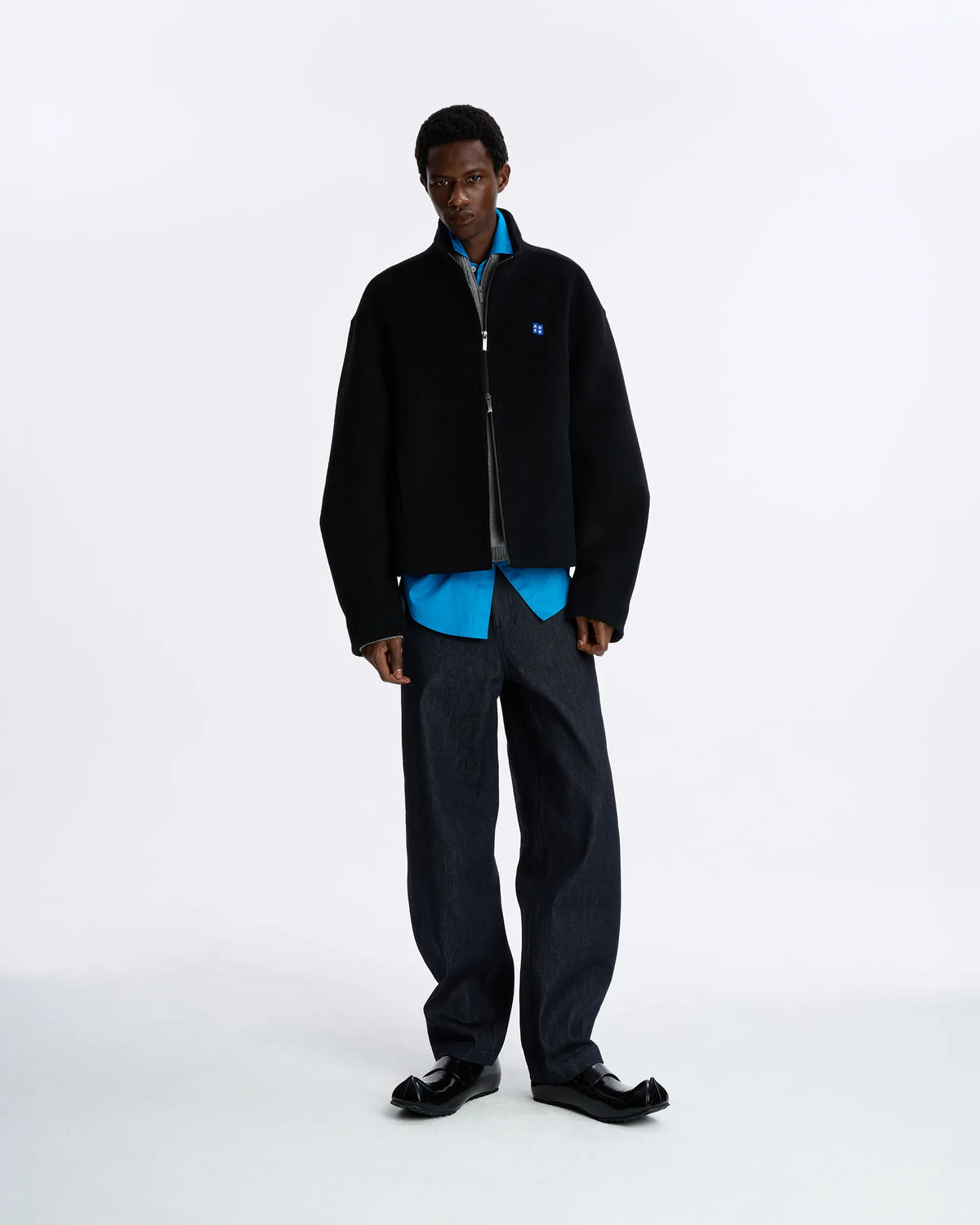 Ader Error - Sig; BL Tag Crop Coat 01 (Noir) product image 1 | TRAB K-Fashion Australia