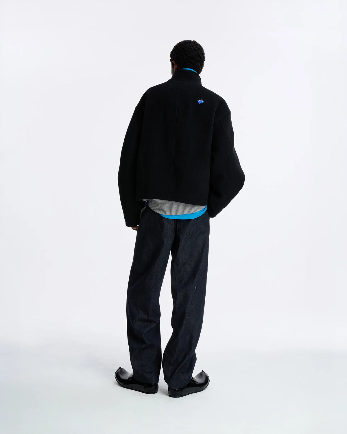 Ader Error - Sig; BL Tag Crop Coat 01 (Noir) product image 3 | TRAB K-Fashion Australia