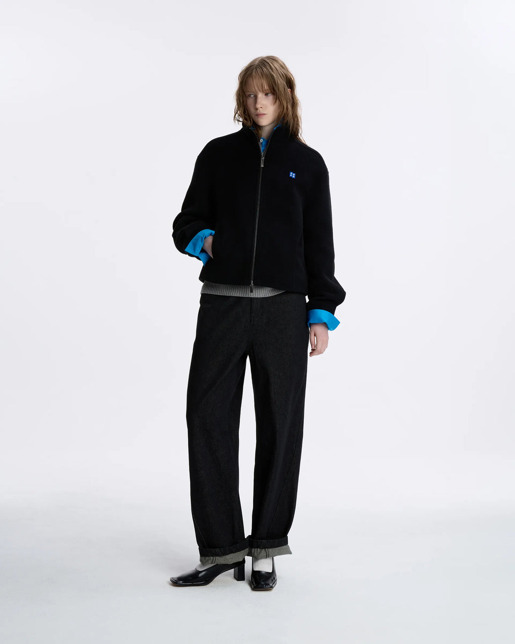 Ader Error - Sig; BL Tag Crop Coat 01 (Noir) product image 6 | TRAB K-Fashion Australia