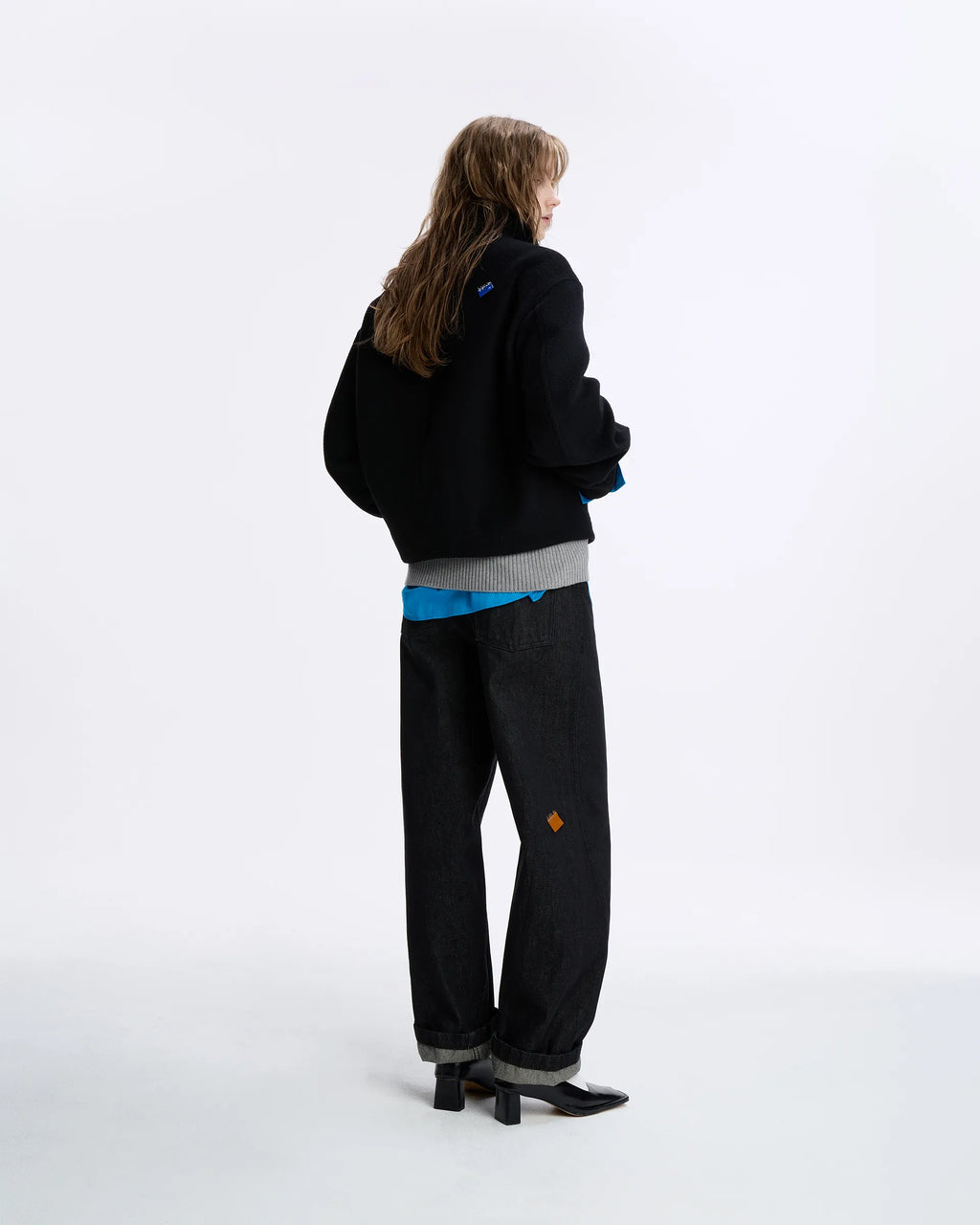 Ader Error - Sig; BL Tag Crop Coat 01 (Noir) product image 8 | TRAB K-Fashion Australia