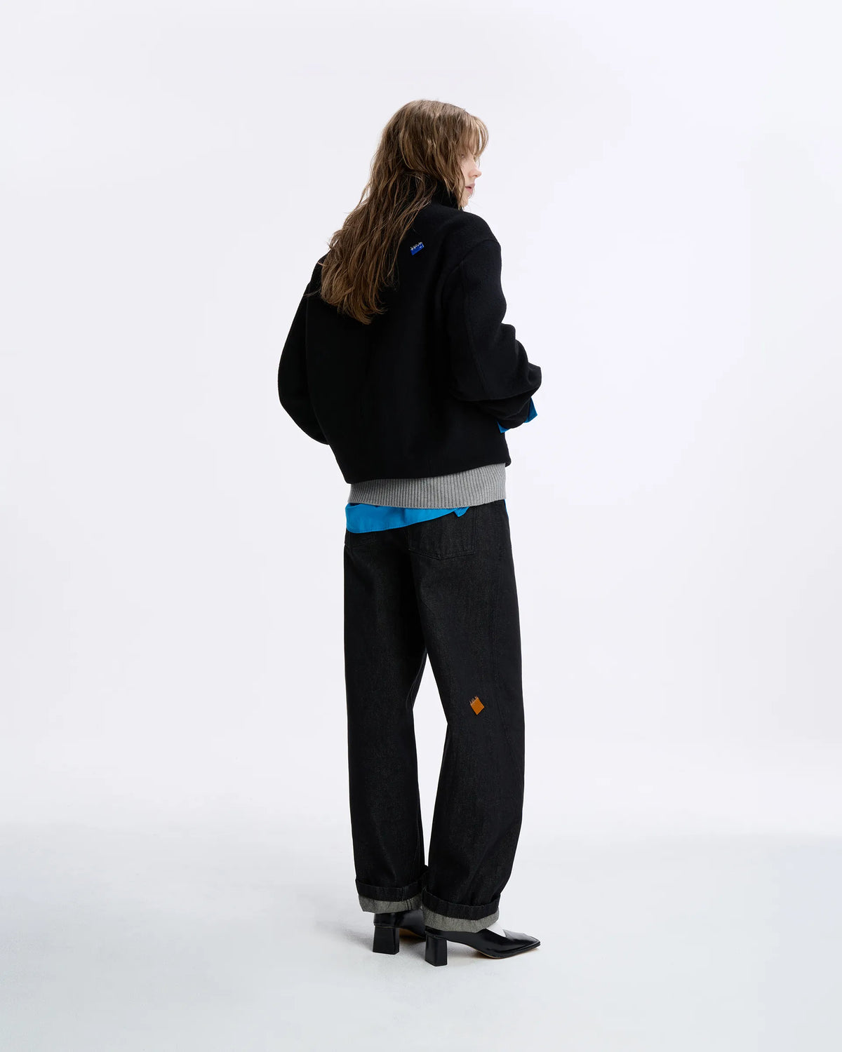 Ader Error - Sig; BL Tag Crop Coat 01 (Noir) product image 8 | TRAB K-Fashion Australia