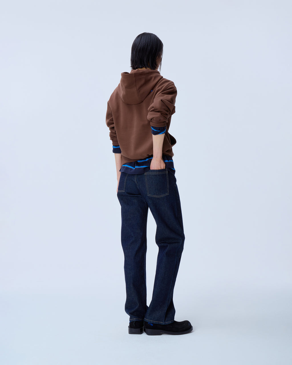 Ader Error - Sig; BL Tag hoodie 01 (Brown) product image 3 | TRAB K-Fashion Australia