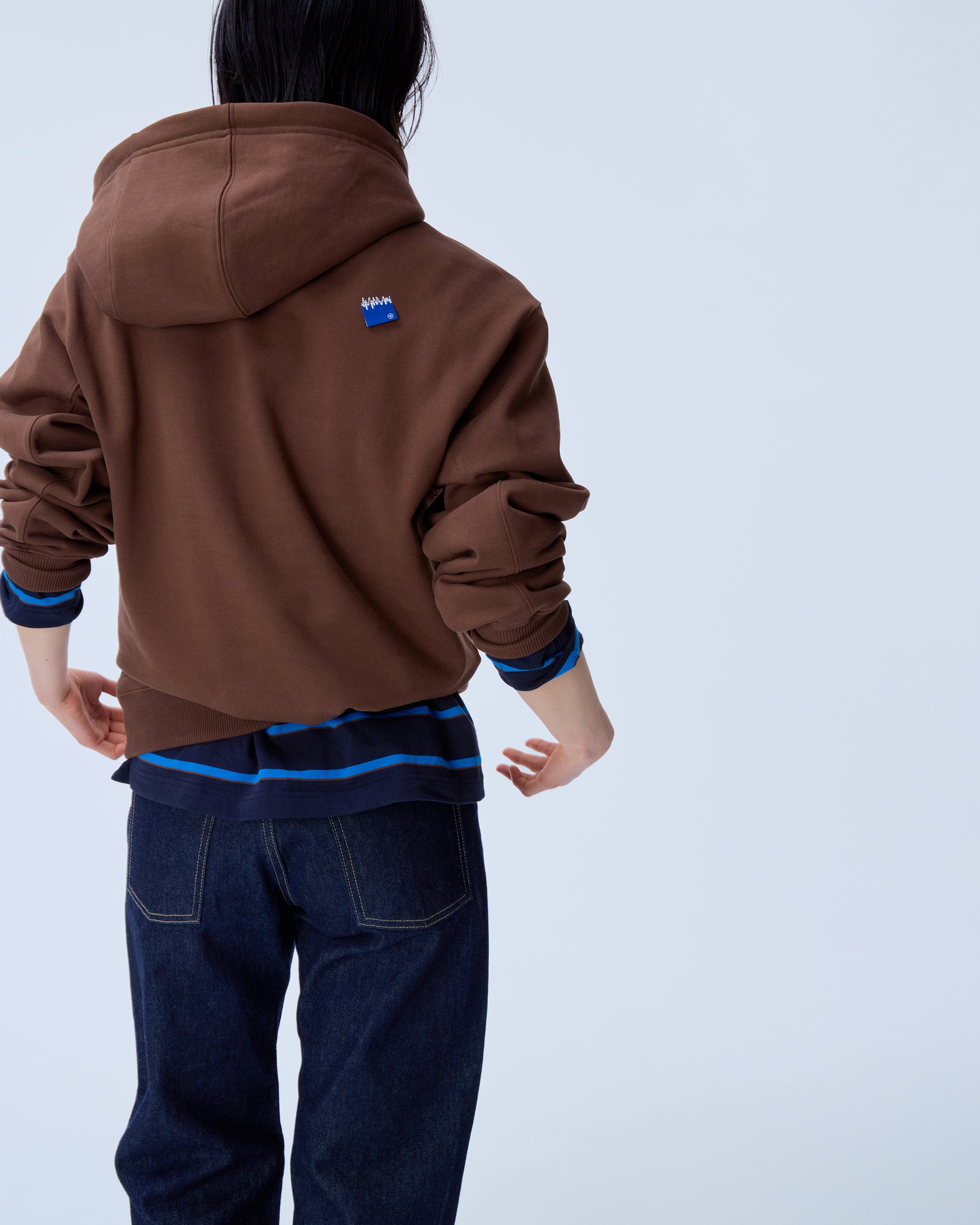 Ader Error - Sig; BL Tag hoodie 01 (Brown) product image 6 | TRAB K-Fashion Australia