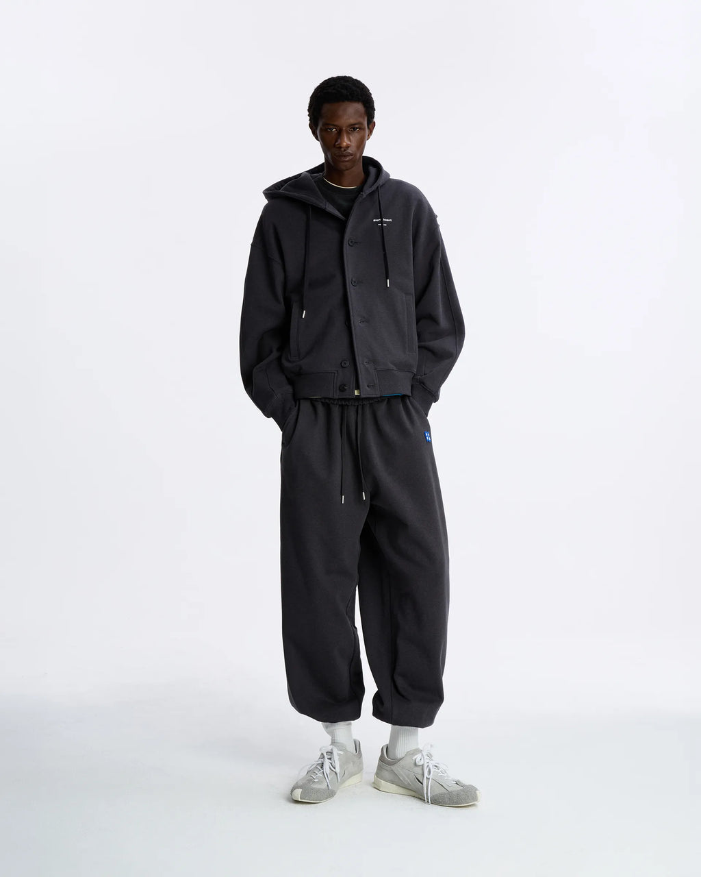 Ader Error - Sig; BL Tag Hoodie Jacket 01 (Charcoal) product image 1 | TRAB K-Fashion Australia