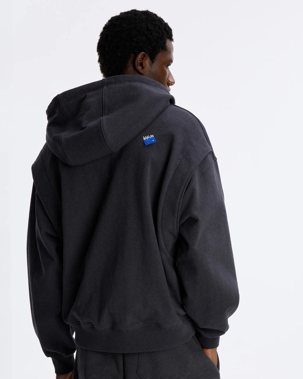 Ader Error - Sig; BL Tag Hoodie Jacket 01 (Charcoal) product image 6 | TRAB K-Fashion Australia