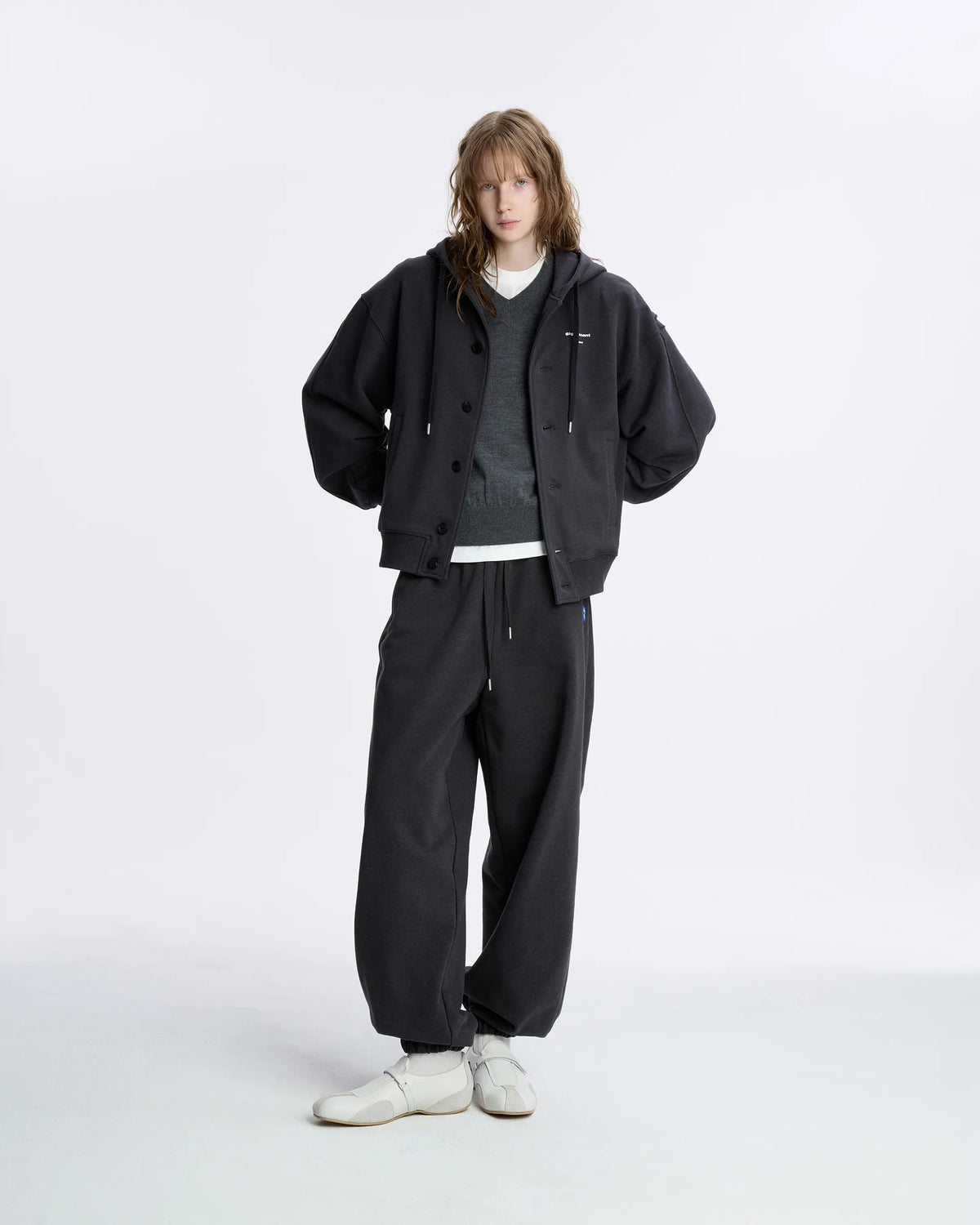 Ader Error - Sig; BL Tag Hoodie Jacket 01 (Charcoal) product image 7 | TRAB K-Fashion Australia
