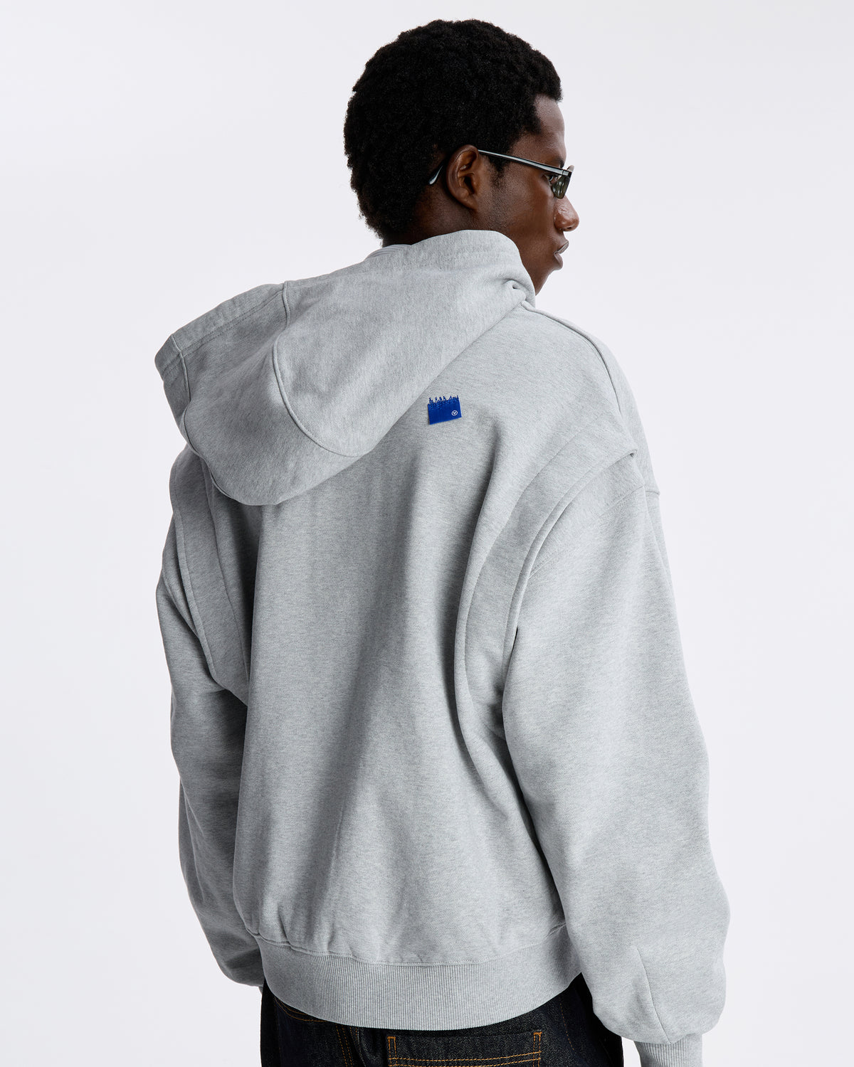 Ader Error - Sig; BL Tag Hoodie Jacket 01 (Grey) product image 5 | TRAB K-Fashion Australia