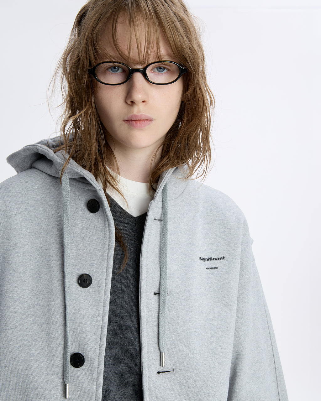 Ader Error - Sig; BL Tag Hoodie Jacket 01 (Grey) product image 10 | TRAB K-Fashion Australia