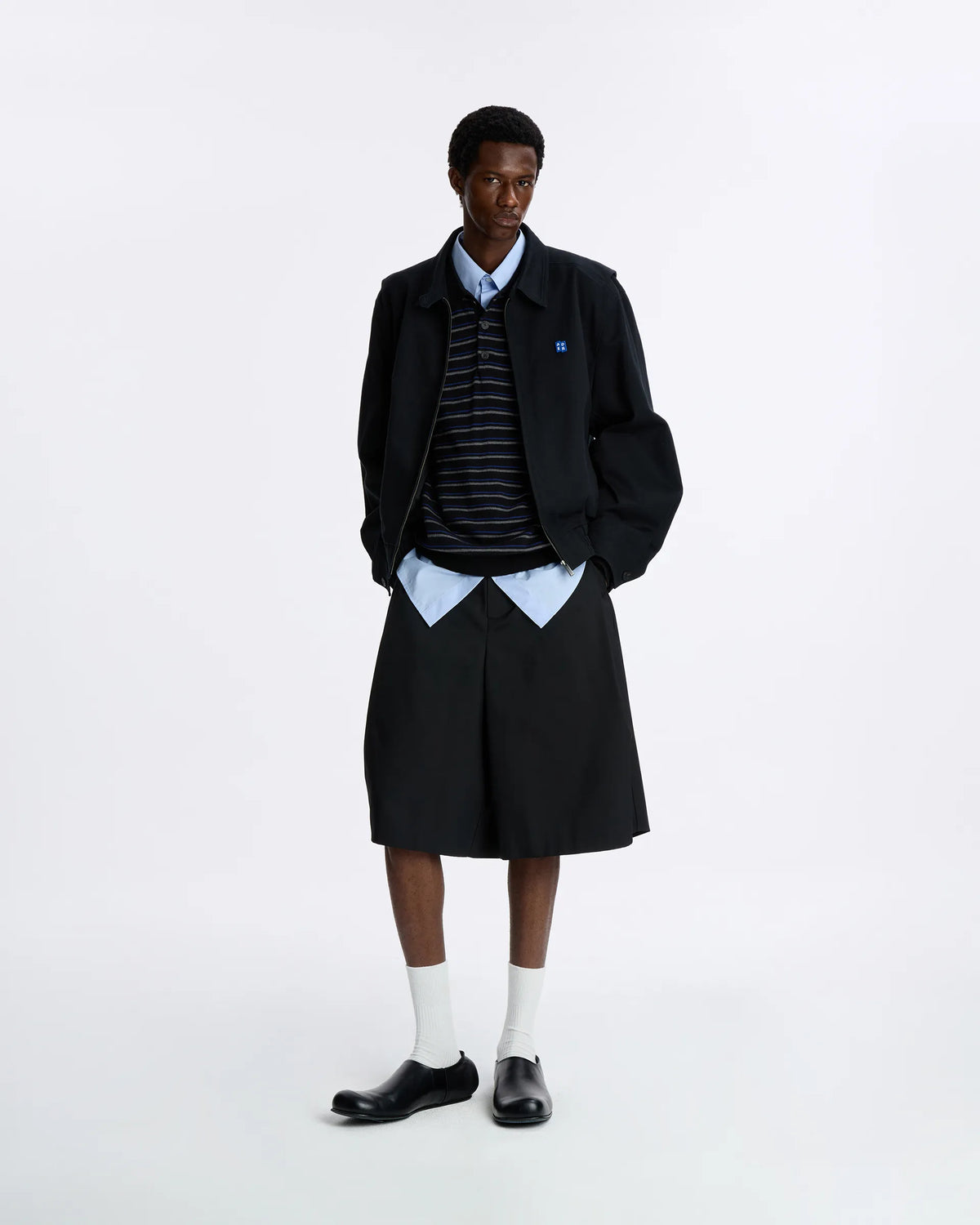 Ader Error - Sig; BL Tag Coach Jacket 01 (Noir) product image 1 | TRAB K-Fashion Australia