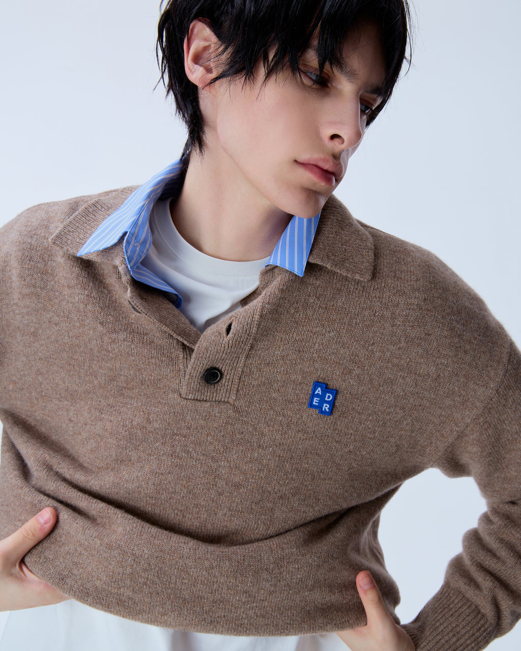 Ader Error - Sig; BL Tag knit 02 (Beige) product image 13 | TRAB K-Fashion Australia