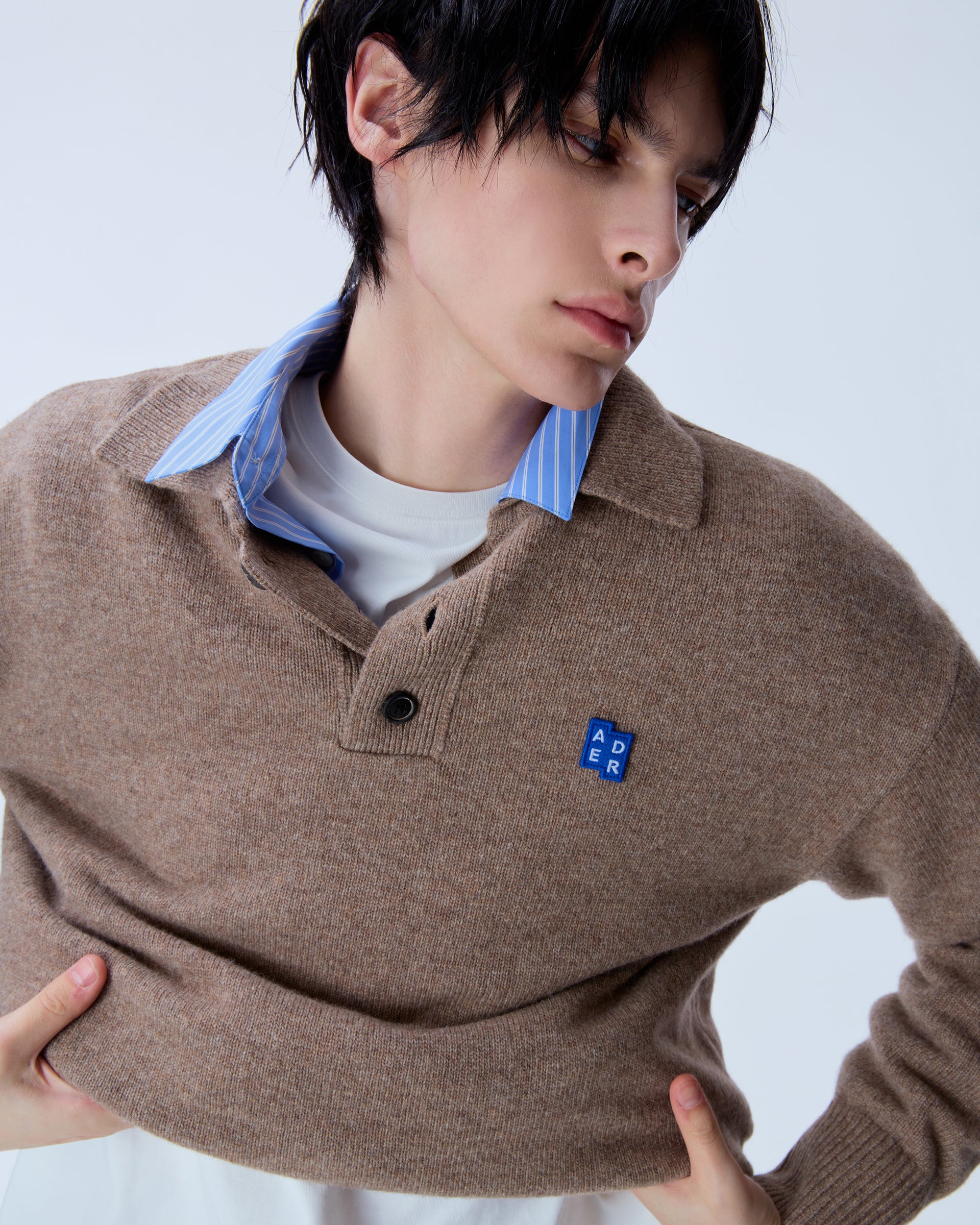 Ader Error - Sig; BL Tag knit 02 (Beige) product image 13 | TRAB K-Fashion Australia