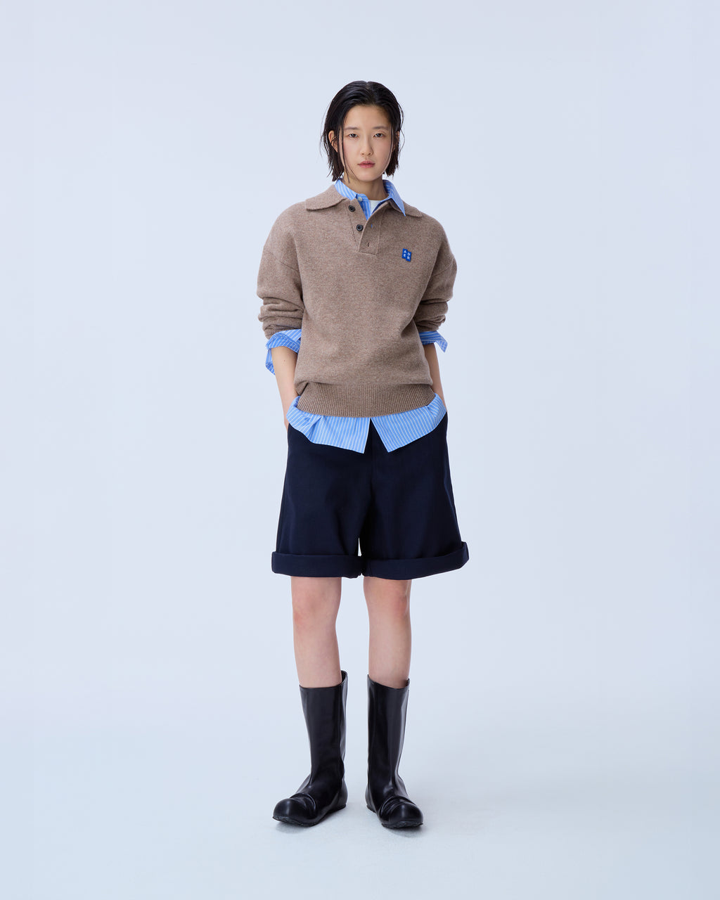 Ader Error - Sig; BL Tag knit 02 (Beige) product image 1 | TRAB K-Fashion Australia