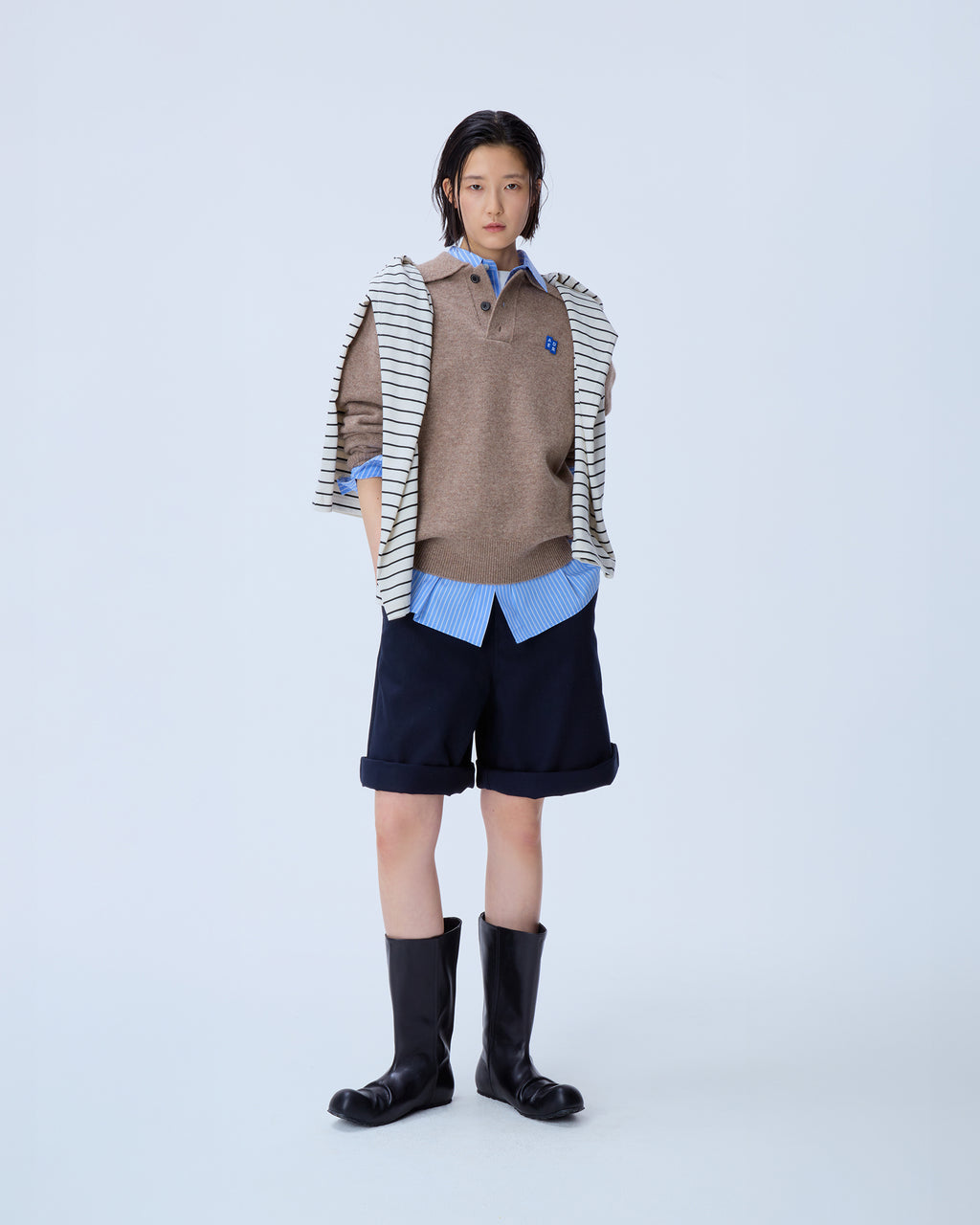 Ader Error - Sig; BL Tag knit 02 (Beige) product image 5 | TRAB K-Fashion Australia