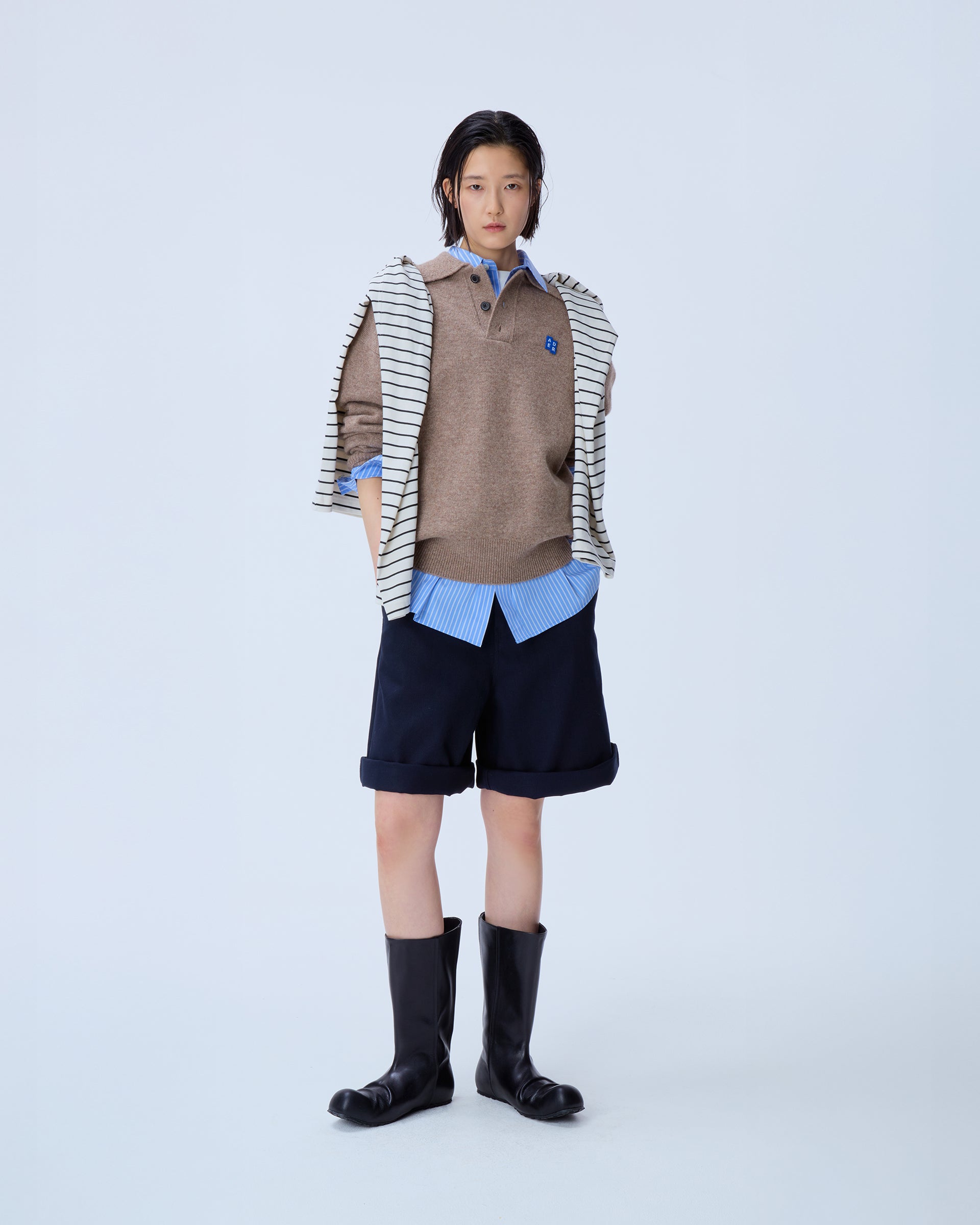 Ader Error - Sig; BL Tag knit 02 (Beige) product image 5 | TRAB K-Fashion Australia