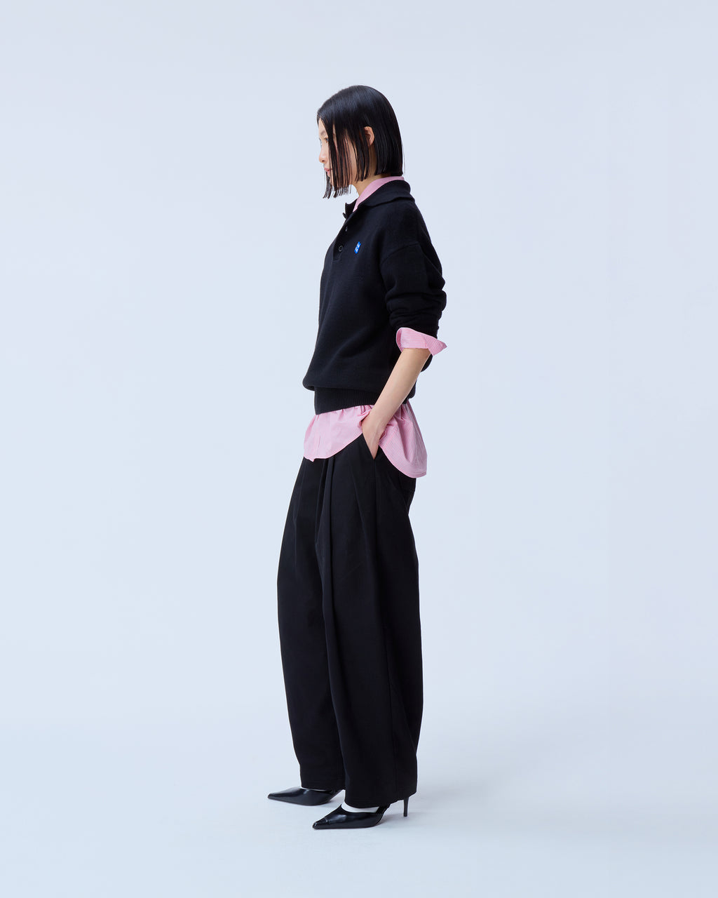 Ader Error - Sig; BL Tag knit 02 (Noir) product image 2 | TRAB K-Fashion Australia