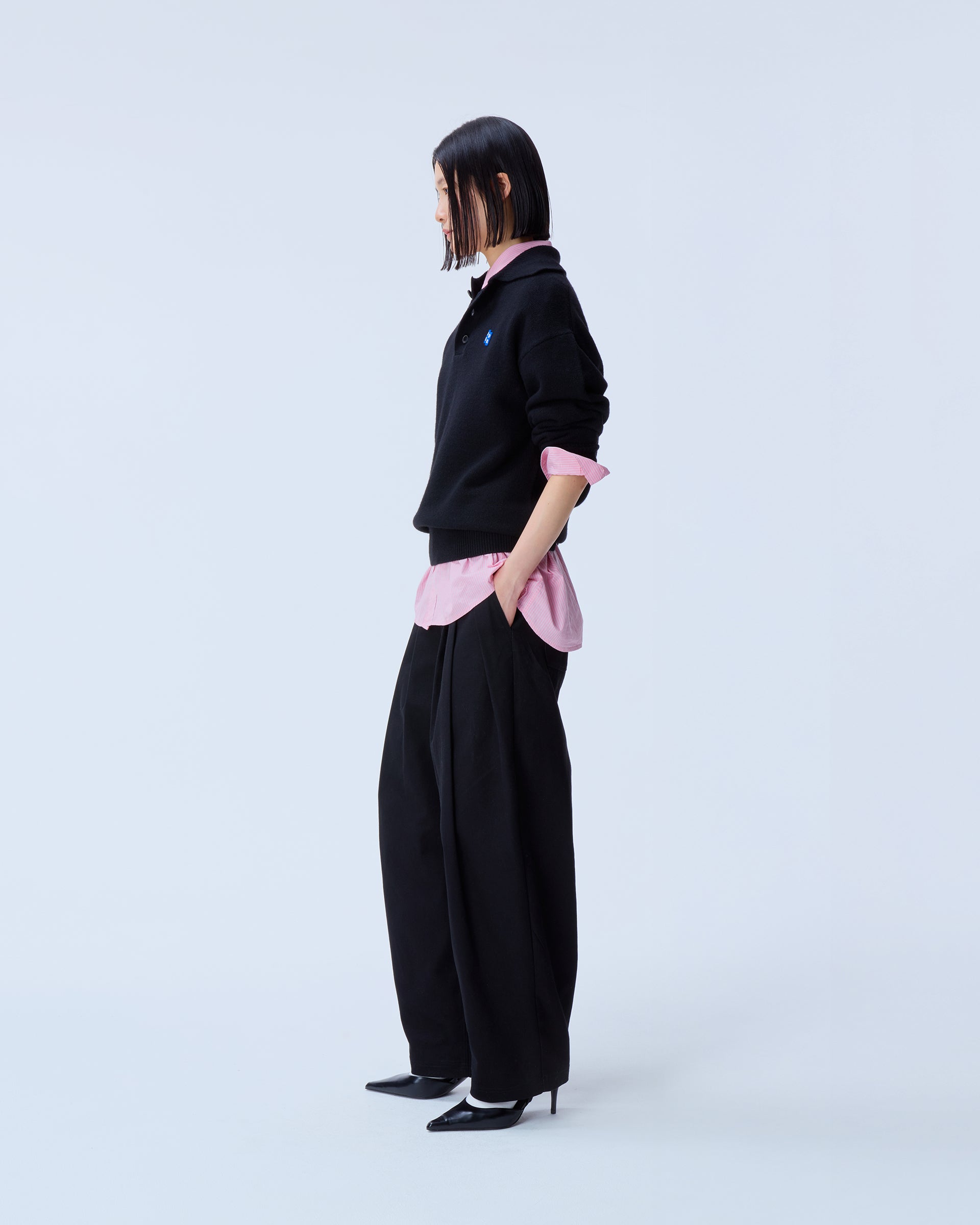 Ader Error - Sig; BL Tag knit 02 (Noir) product image 2 | TRAB K-Fashion Australia