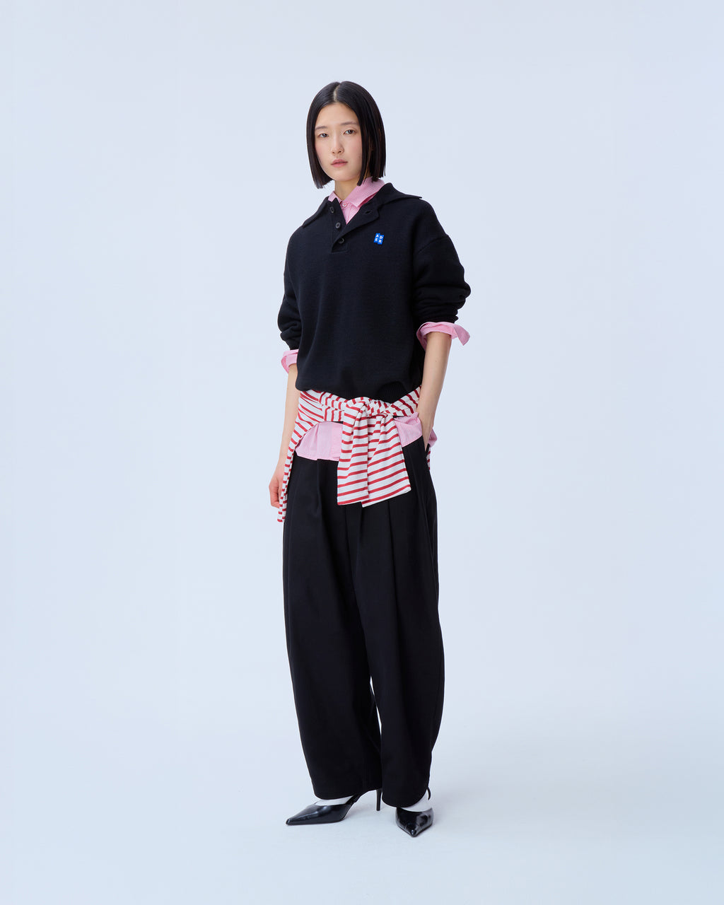 Ader Error - Sig; BL Tag knit 02 (Noir) product image 4 | TRAB K-Fashion Australia