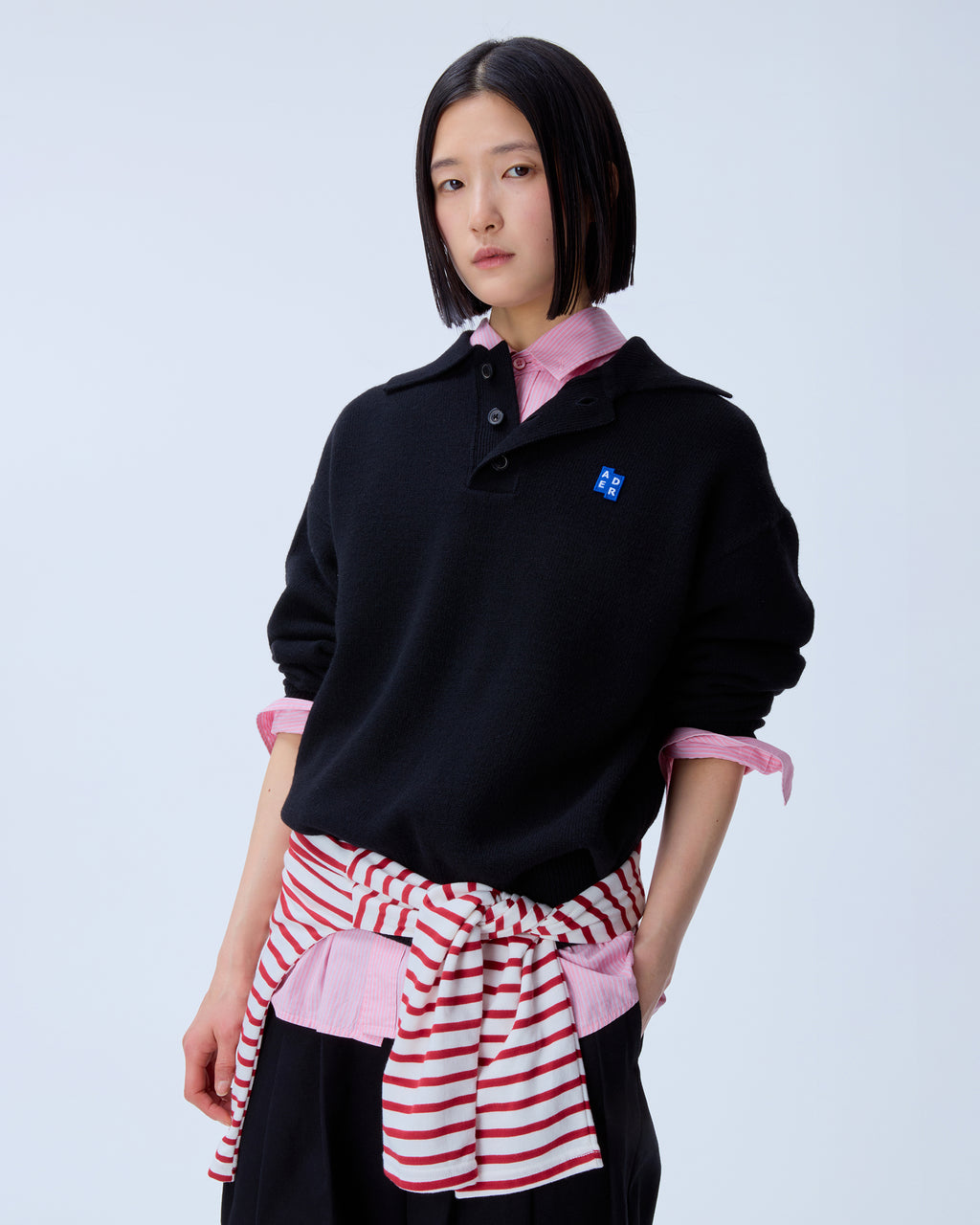 Ader Error - Sig; BL Tag knit 02 (Noir) product image 5 | TRAB K-Fashion Australia
