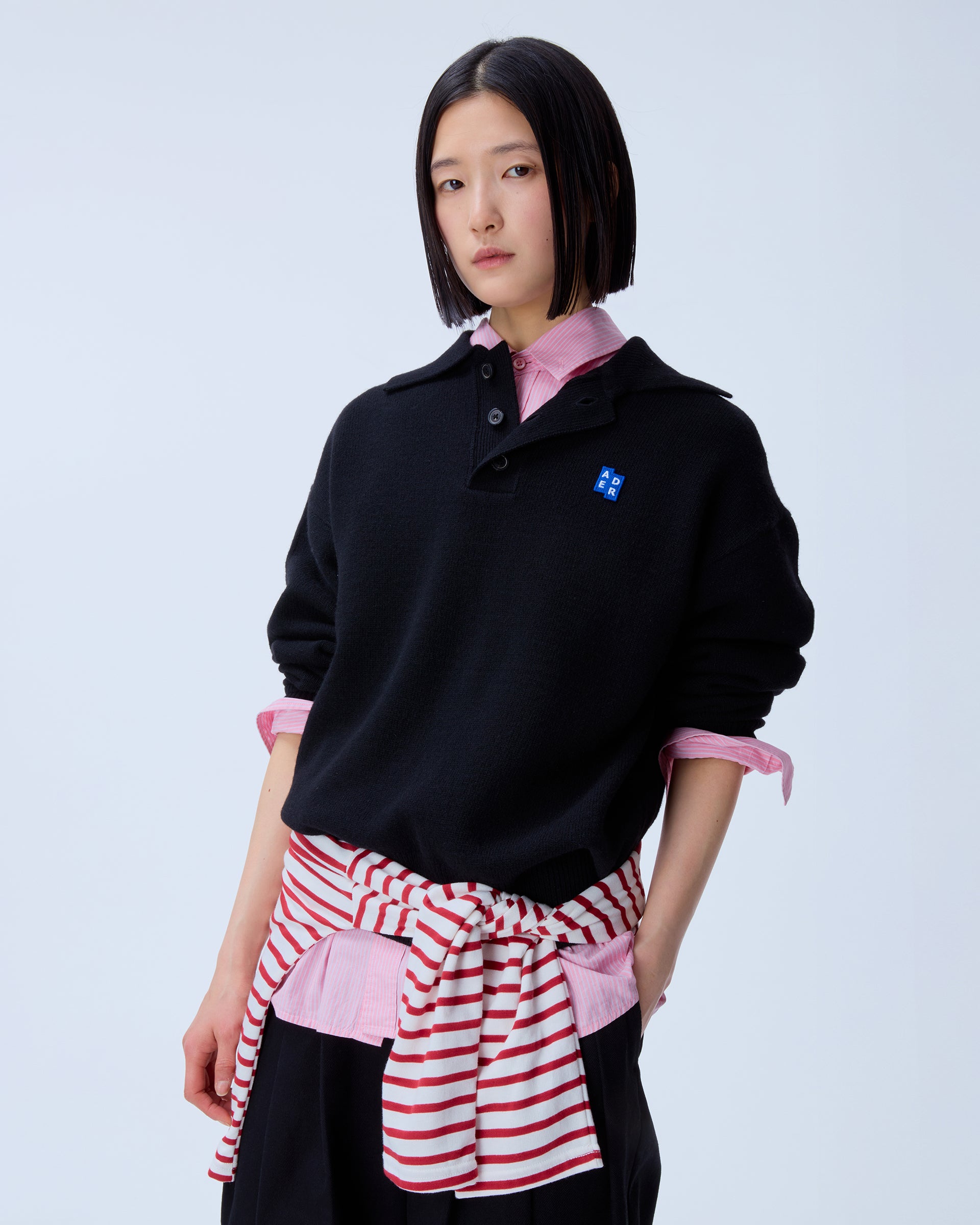 Ader Error - Sig; BL Tag knit 02 (Noir) product image 5 | TRAB K-Fashion Australia
