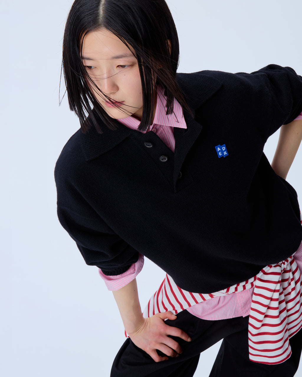 Ader Error - Sig; BL Tag knit 02 (Noir) product image 6 | TRAB K-Fashion Australia