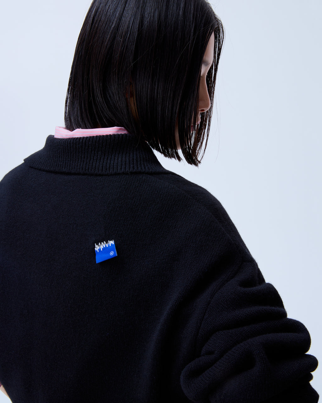 Ader Error - Sig; BL Tag knit 02 (Noir) product image 7 | TRAB K-Fashion Australia