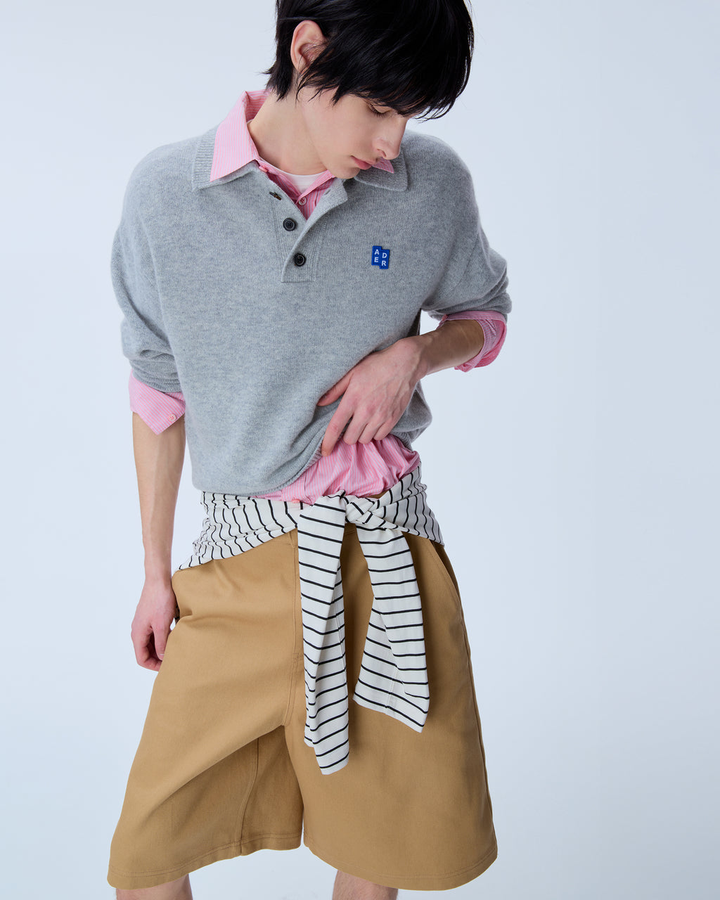 Ader Error - Sig; BL Tag knit 02 (Grey) product image 3 | TRAB K-Fashion Australia