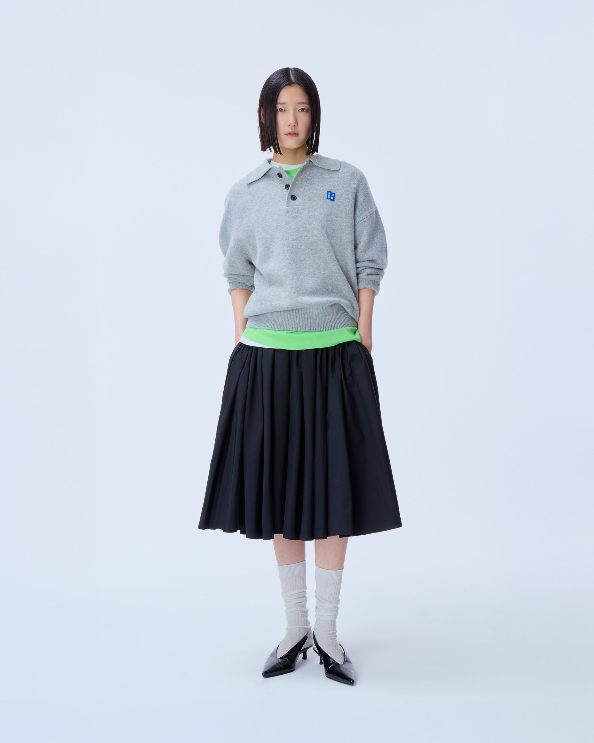 Ader Error - Sig; BL Tag knit 02 (Grey) product image 1 | TRAB K-Fashion Australia