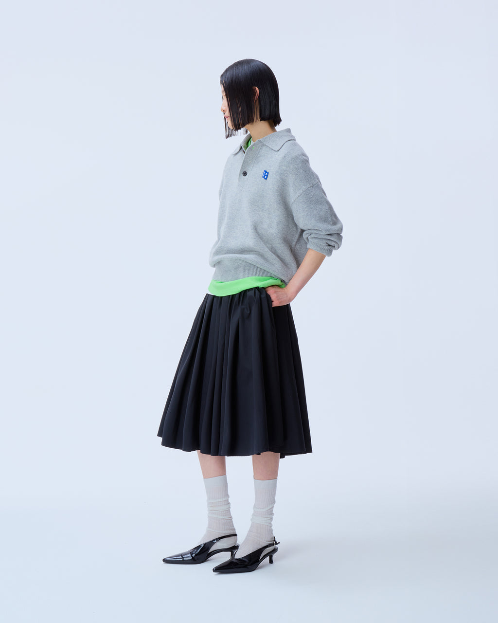 Ader Error - Sig; BL Tag knit 02 (Grey) product image 2 | TRAB K-Fashion Australia
