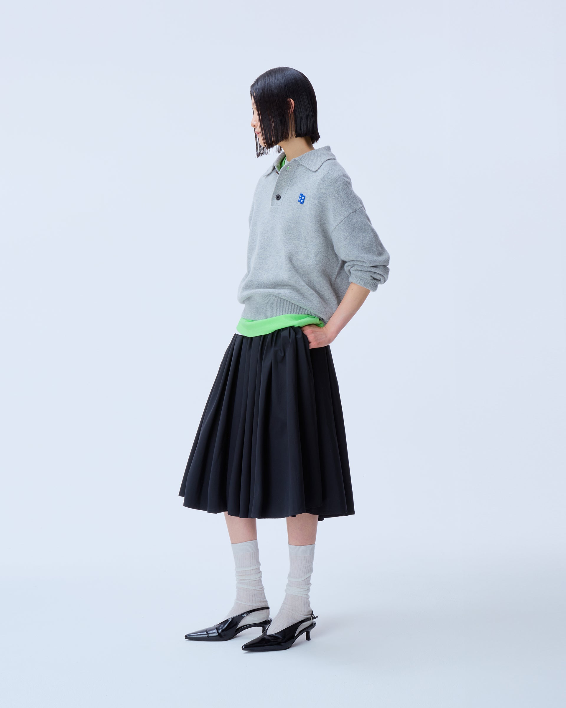 Ader Error - Sig; BL Tag knit 02 (Grey) product image 2 | TRAB K-Fashion Australia