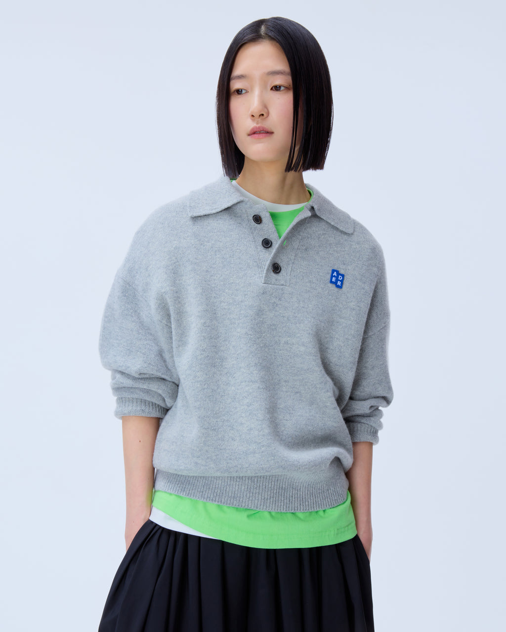 Ader Error - Sig; BL Tag knit 02 (Grey) product image 4 | TRAB K-Fashion Australia