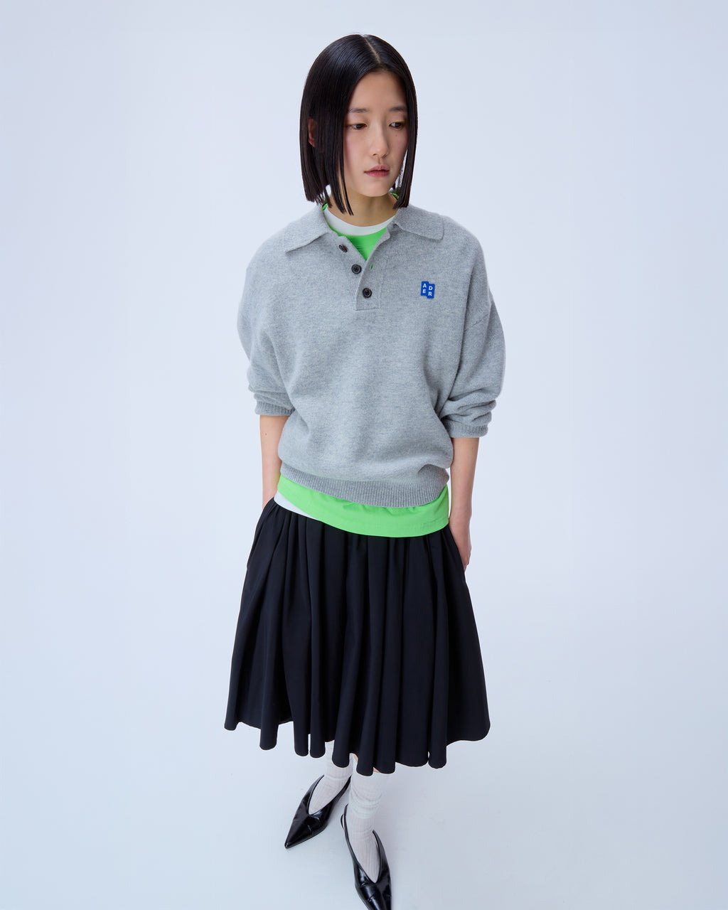 Ader Error - Sig; BL Tag knit 02 (Grey) product image 6 | TRAB K-Fashion Australia