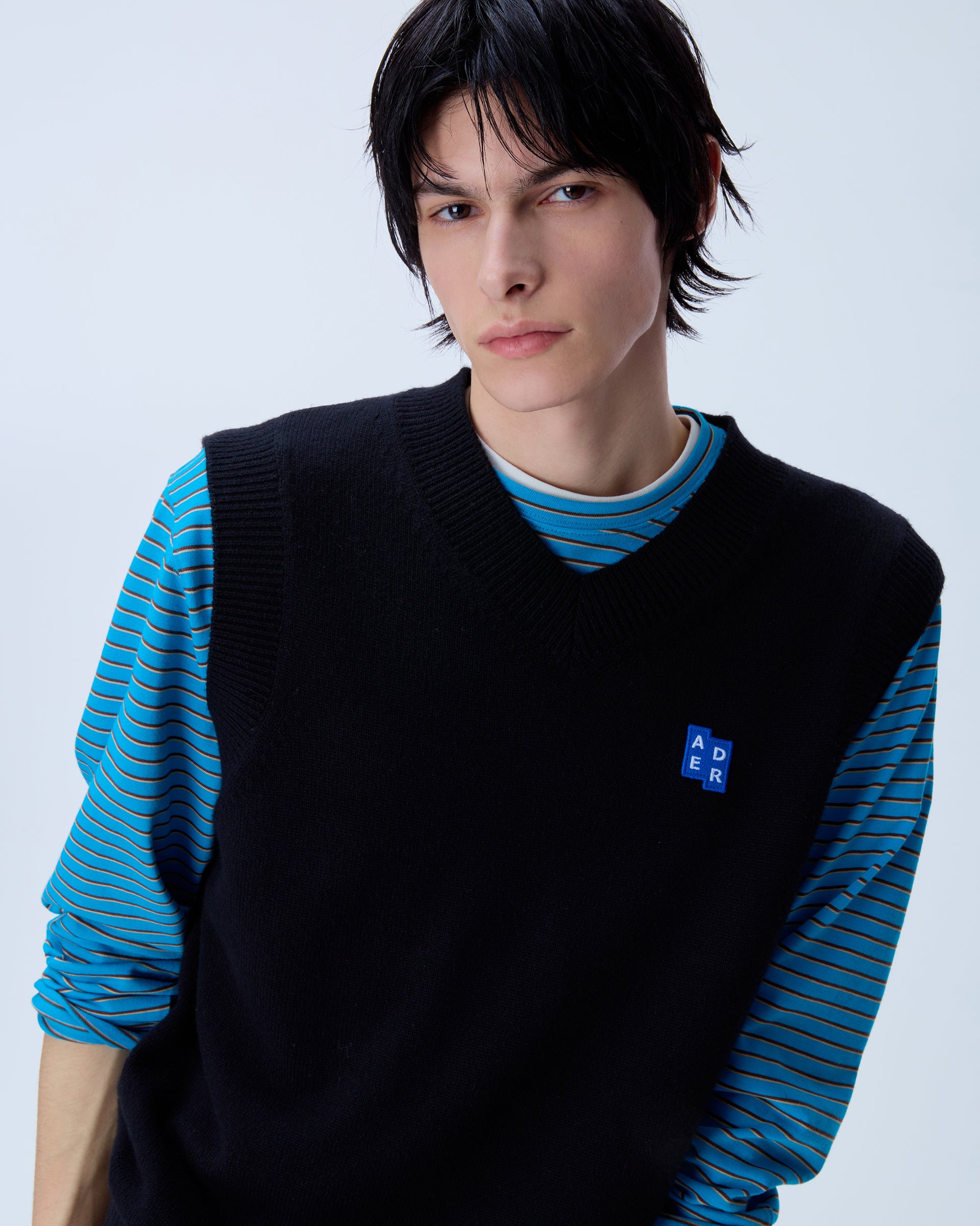 Ader Error - Sig; BL Tag knit vest 01 (Noir) product image 12 | TRAB K-Fashion Australia