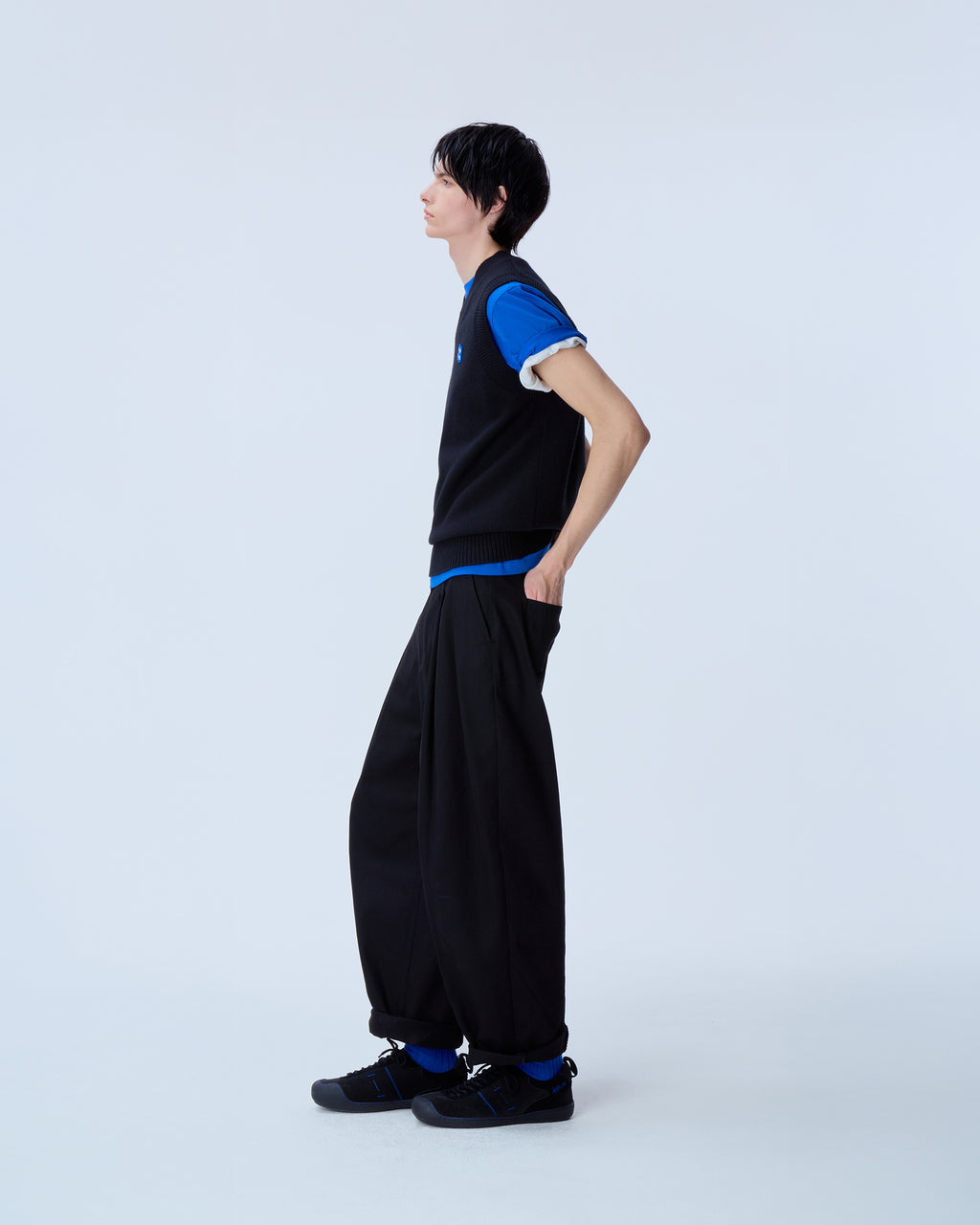 Ader Error - Sig; BL Tag knit vest 01 (Noir) product image 15 | TRAB K-Fashion Australia