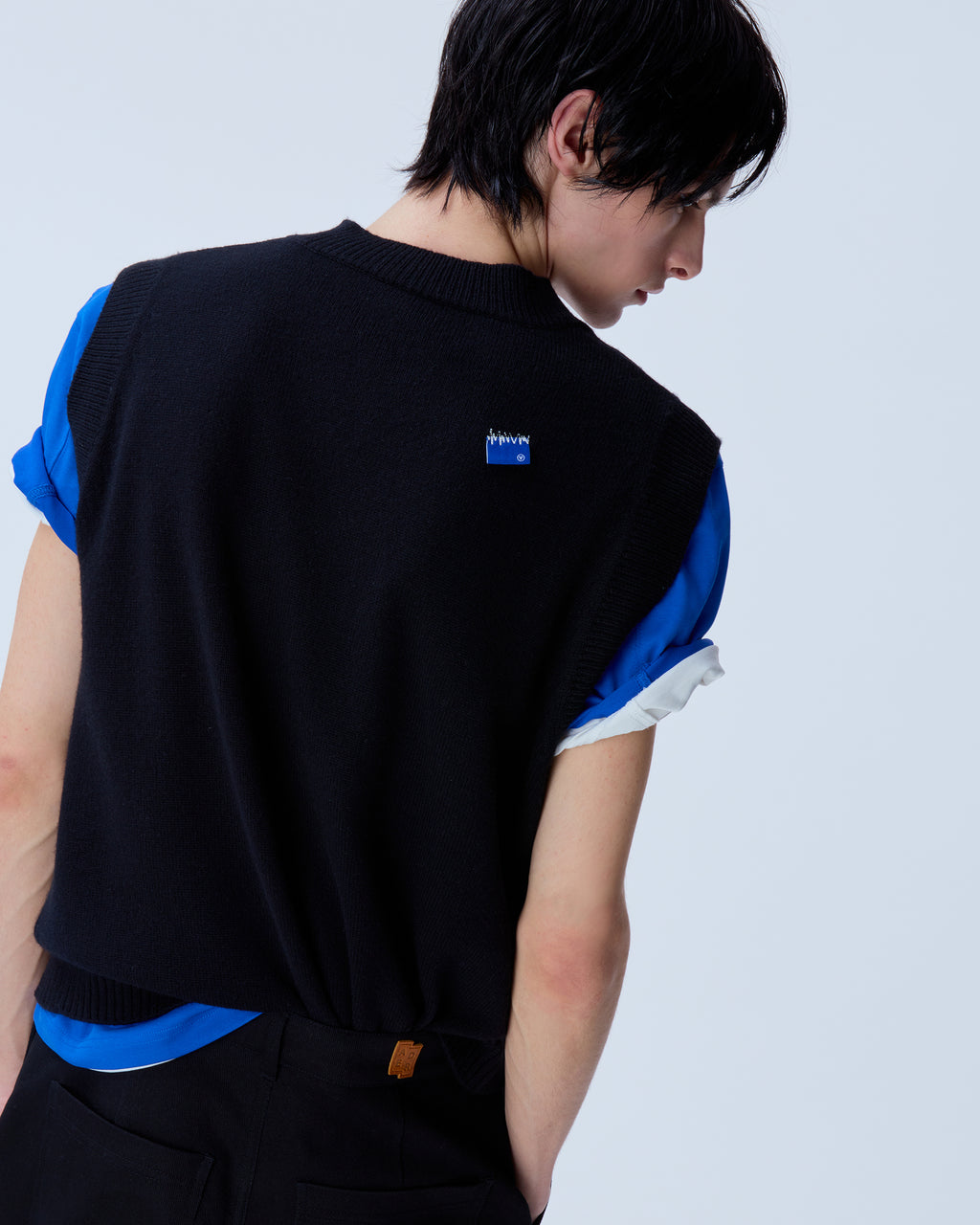 Ader Error - Sig; BL Tag knit vest 01 (Noir) product image 17 | TRAB K-Fashion Australia