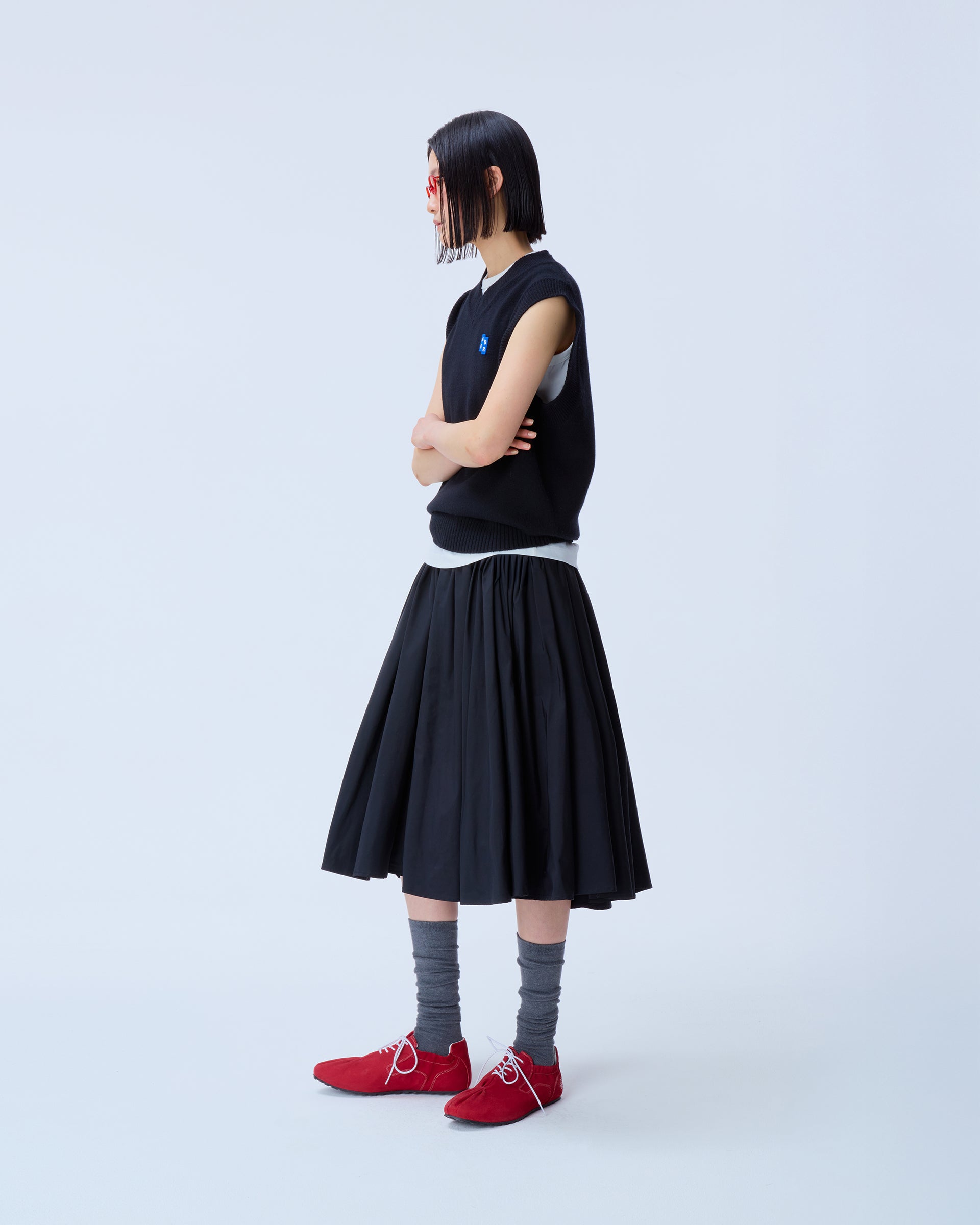 Ader Error - Sig; BL Tag knit vest 01 (Noir) product image 5 | TRAB K-Fashion Australia