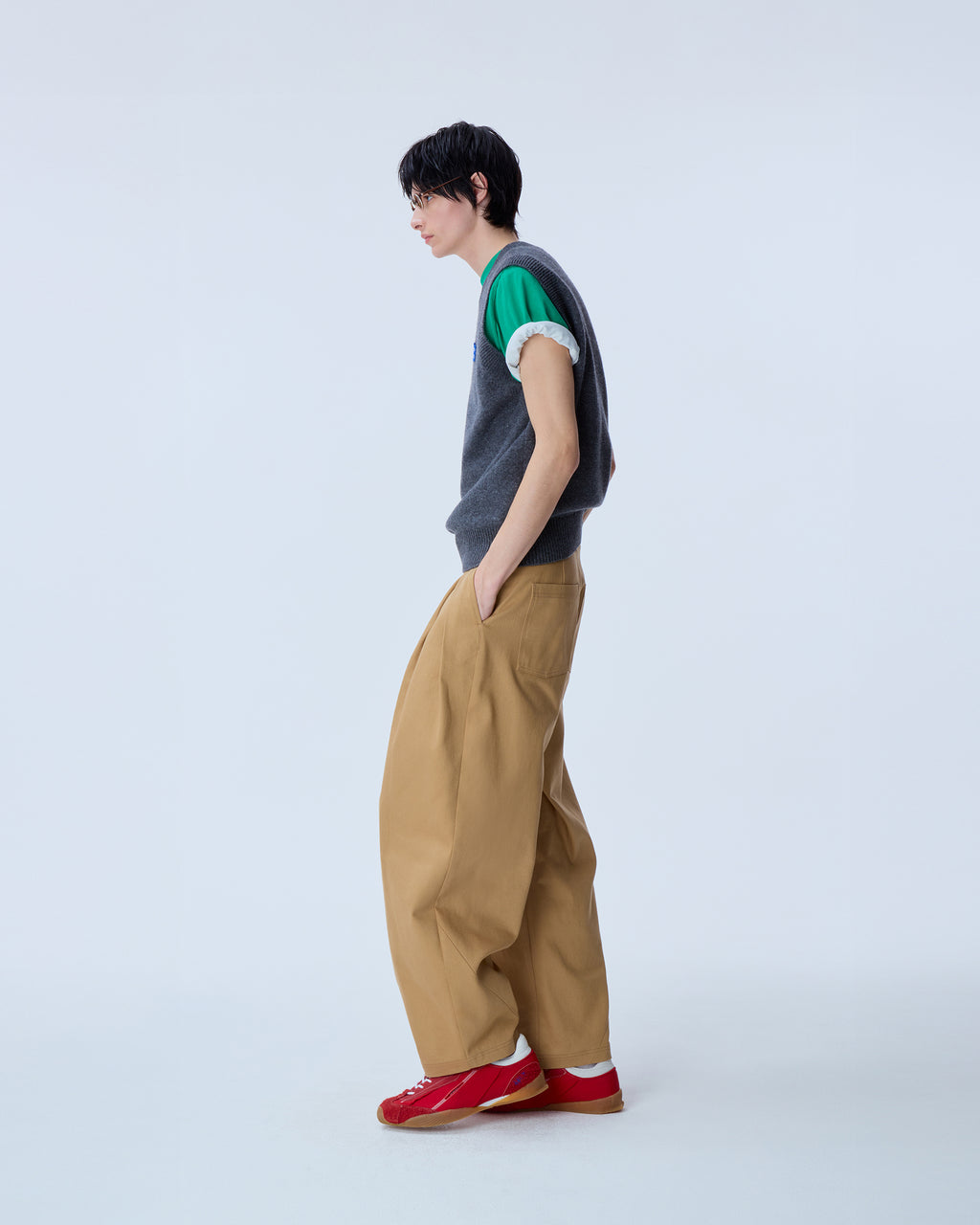 Ader Error - Sig; BL Tag knit vest 01 (Charcoal) product image 9 | TRAB K-Fashion Australia