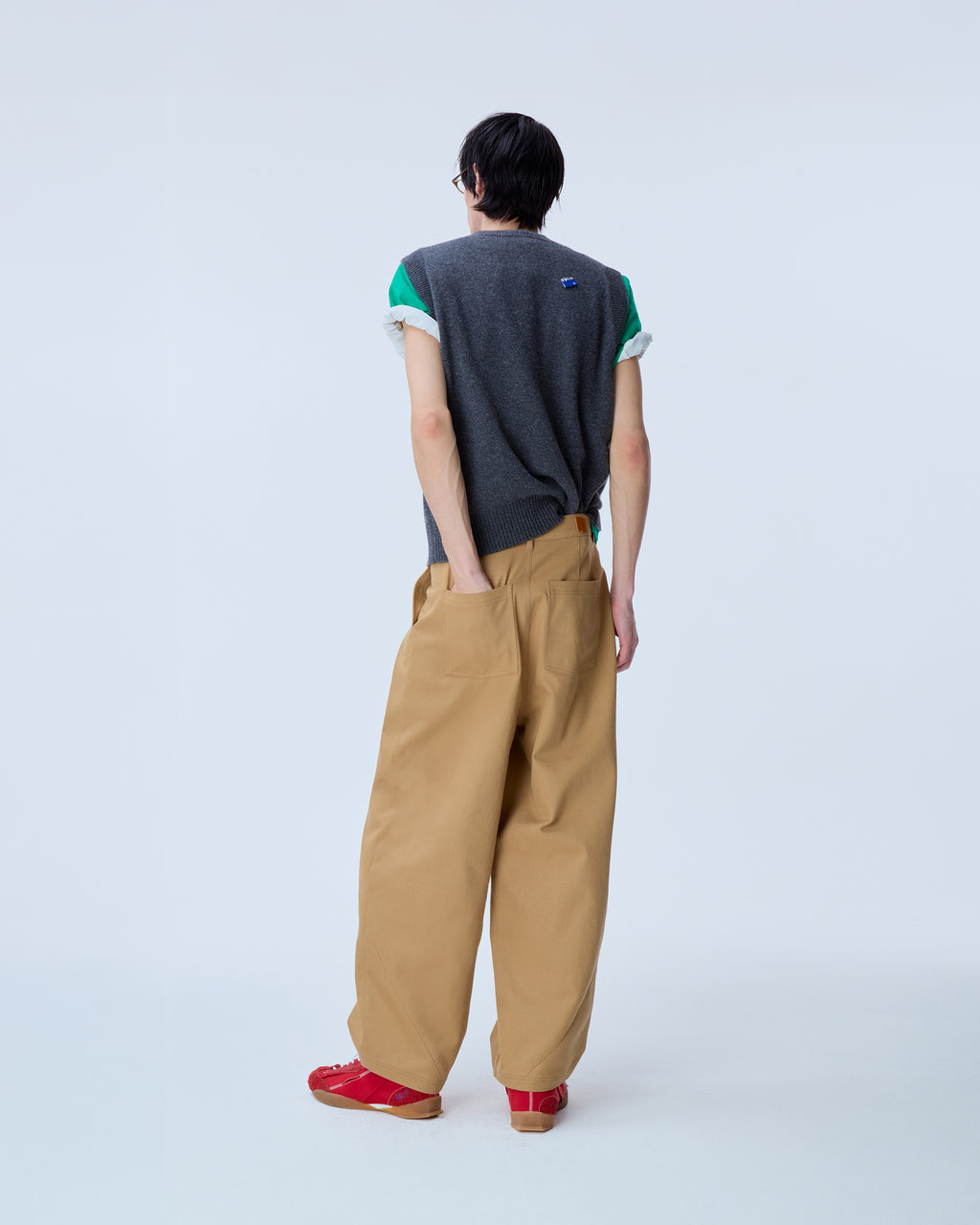 Ader Error - Sig; BL Tag knit vest 01 (Charcoal) product image 10 | TRAB K-Fashion Australia