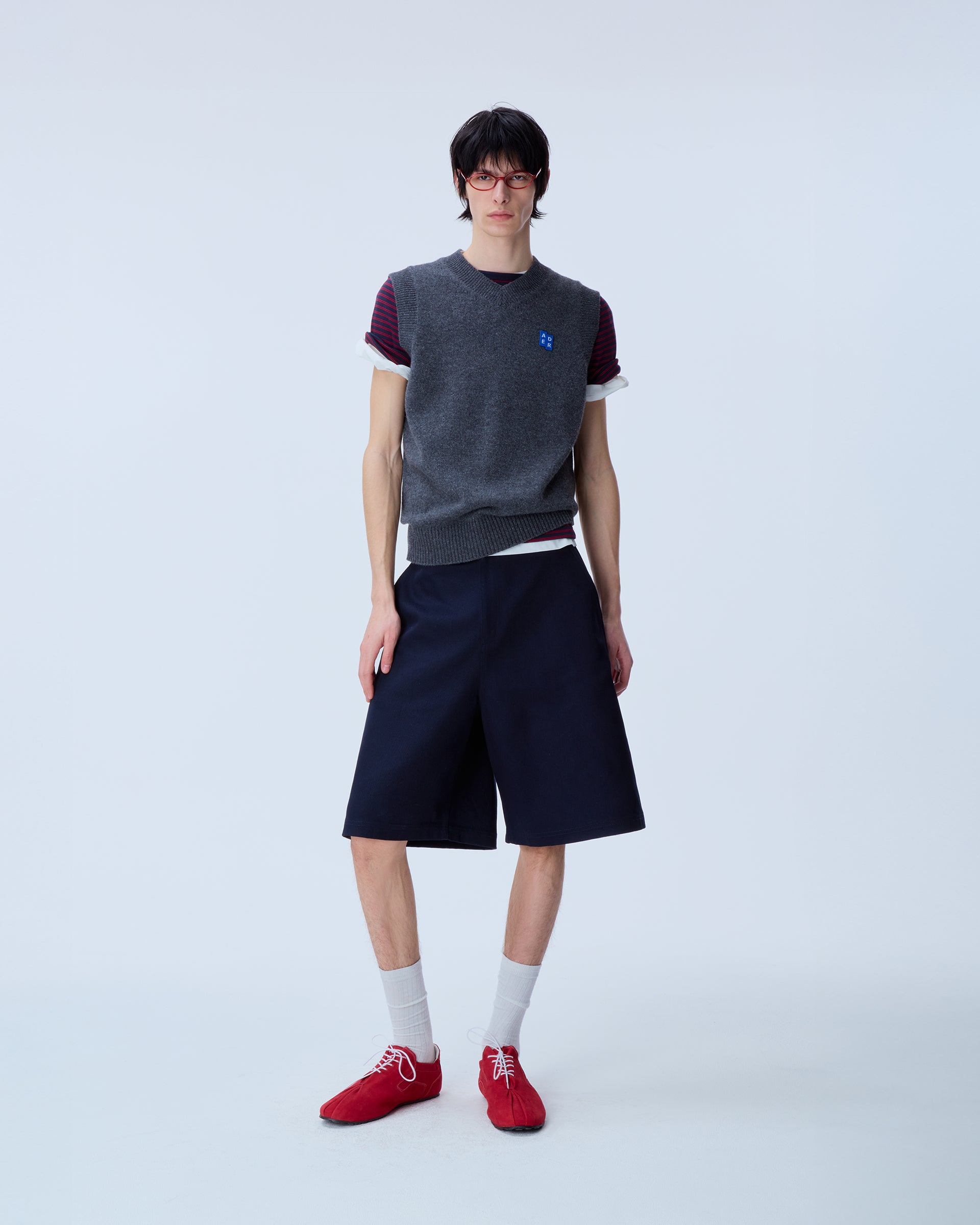 Ader Error - Sig; BL Tag knit vest 01 (Charcoal) product image 14 | TRAB K-Fashion Australia