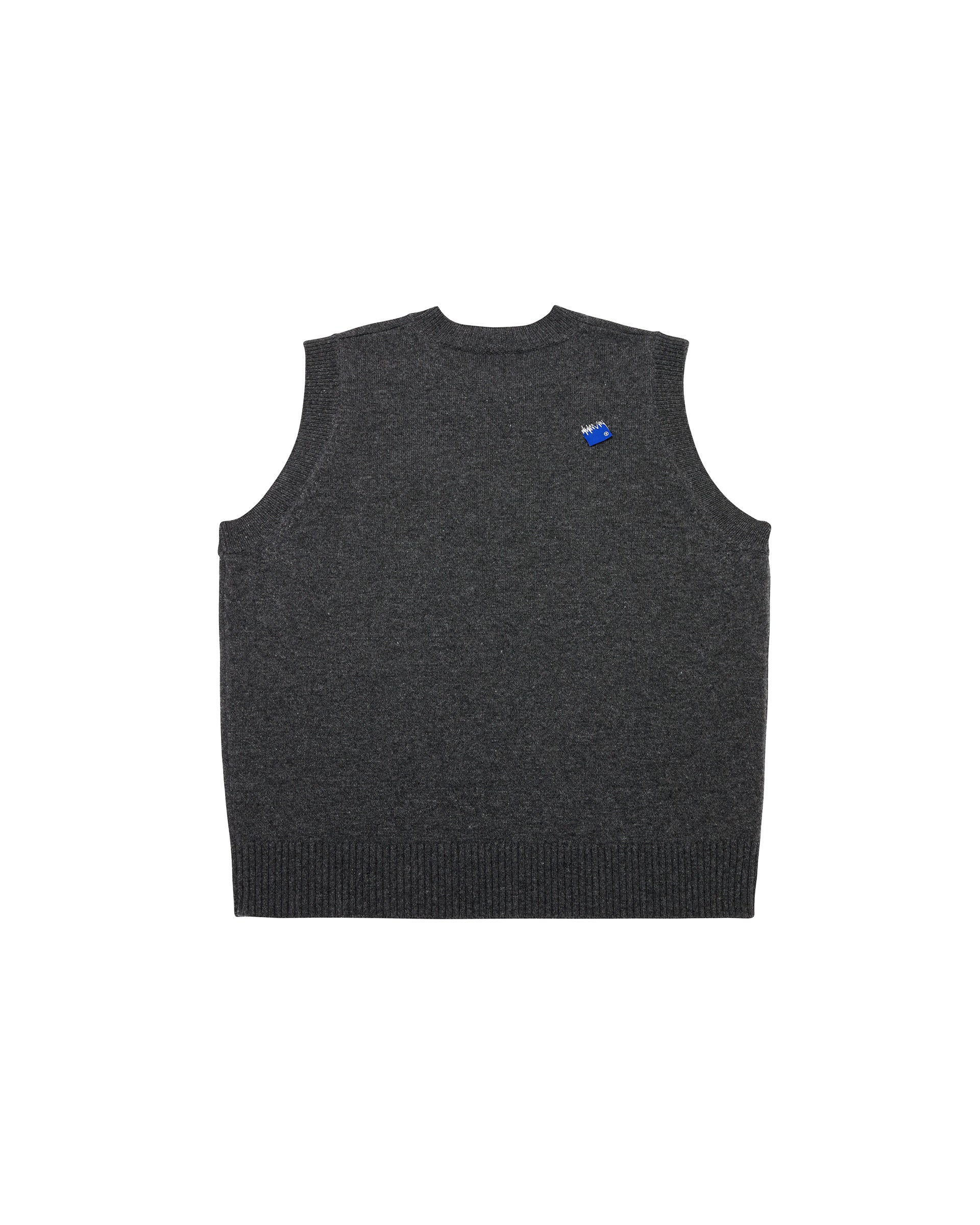 Ader Error - Sig; BL Tag knit vest 01 (Charcoal) product image 7 | TRAB K-Fashion Australia