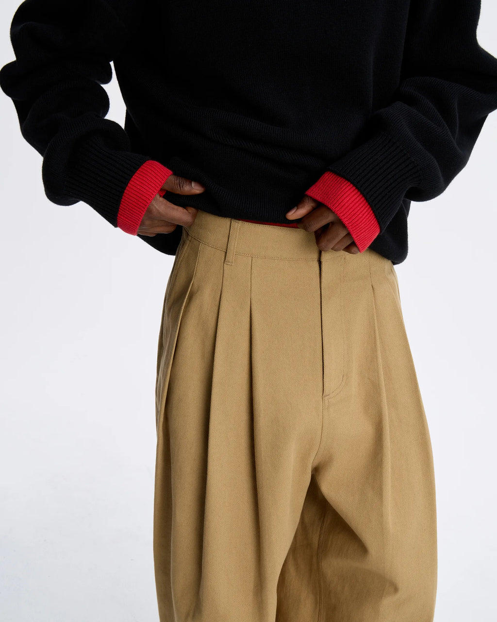 Ader Error - Sig; BL Tag Half Zip-Up Knit 01 (Noir) product image 8 | TRAB K-Fashion Australia
