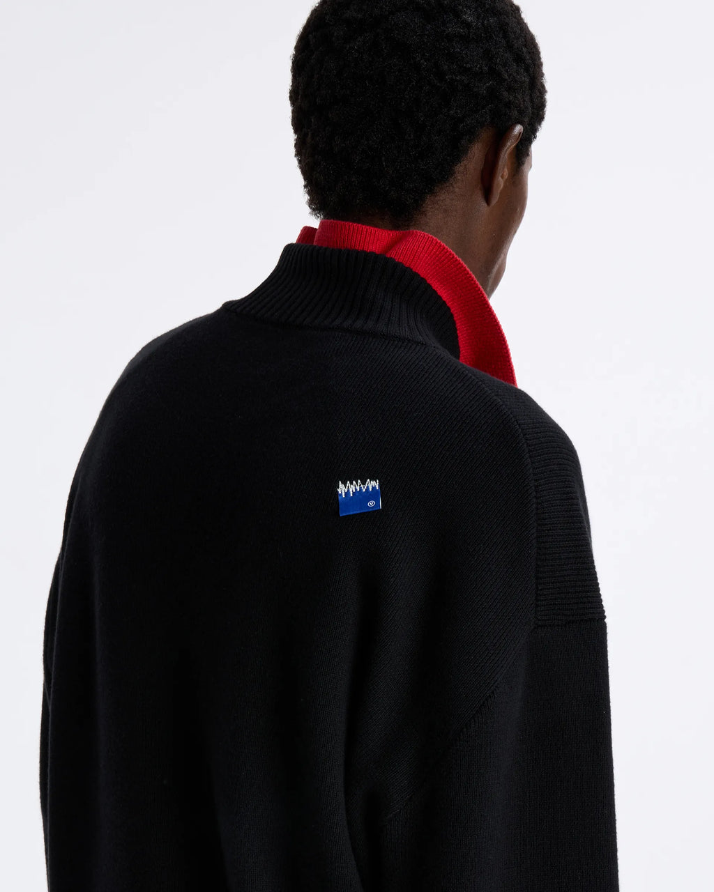Ader Error - Sig; BL Tag Half Zip-Up Knit 01 (Noir) product image 9 | TRAB K-Fashion Australia
