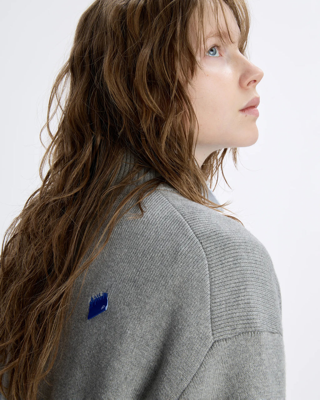 Ader Error - Sig; BL Tag Half Zip-Up Knit 01 (Grey) product image 15 | TRAB K-Fashion Australia
