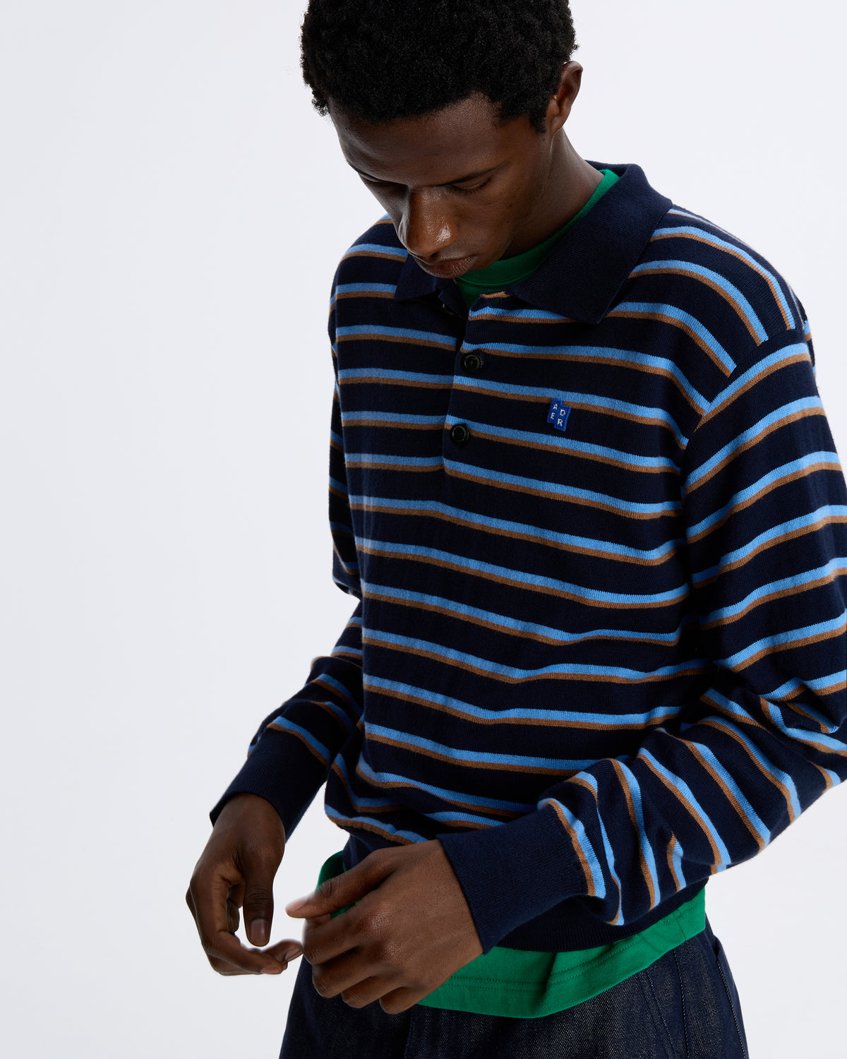 Ader Error - Sig; BL Tag Knit 04 (Navy) product image 4 | TRAB K-Fashion Australia