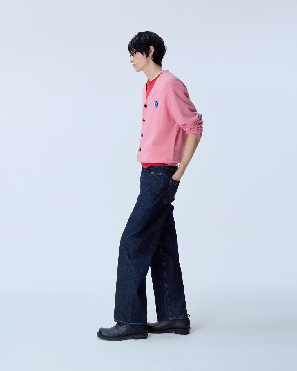 Ader Error - Sig; BL Tag cardigan 01 (Pink) product image 10 | TRAB K-Fashion Australia