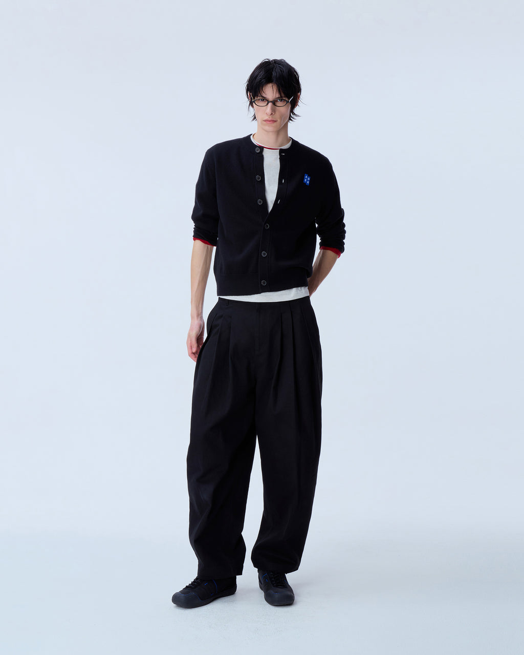 Ader Error - Sig; BL Tag cardigan 02 (Noir) product image 9 | TRAB K-Fashion Australia
