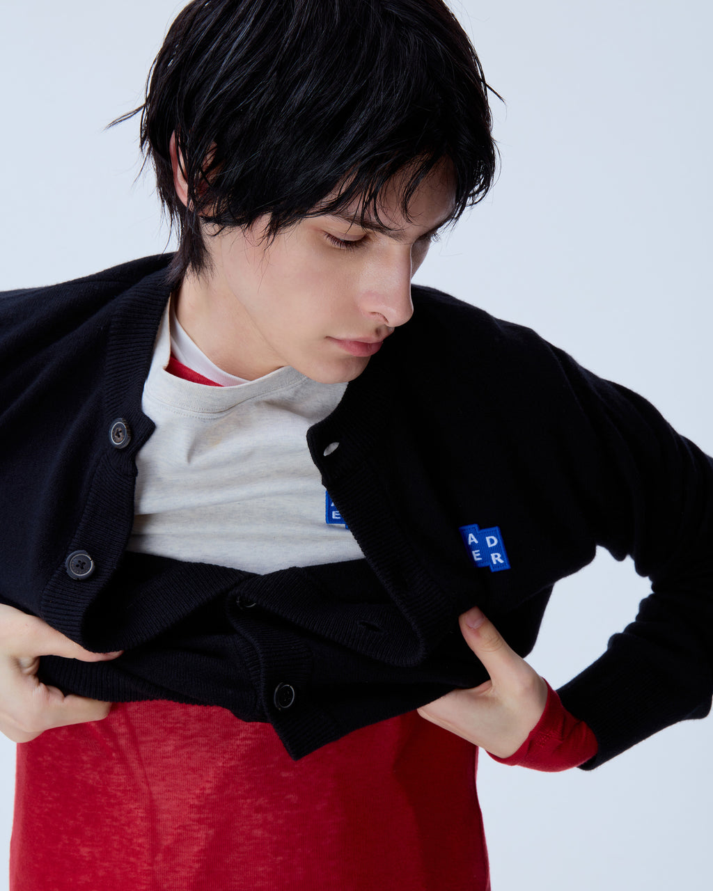 Ader Error - Sig; BL Tag cardigan 02 (Noir) product image 13 | TRAB K-Fashion Australia